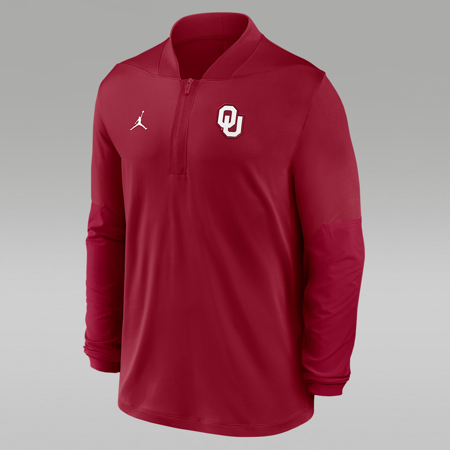 Oklahoma Men's Jordan Brand Dri-FIT College 1/2-Zip Top