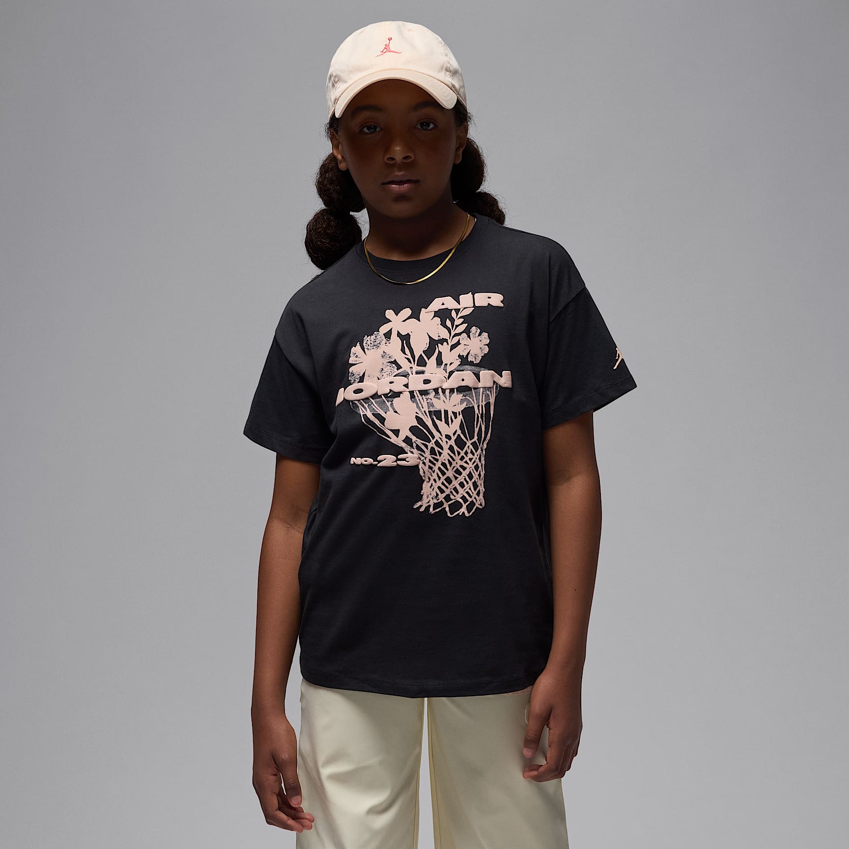 ジョーダン ジュニア 23 フラワーズ Tシャツ