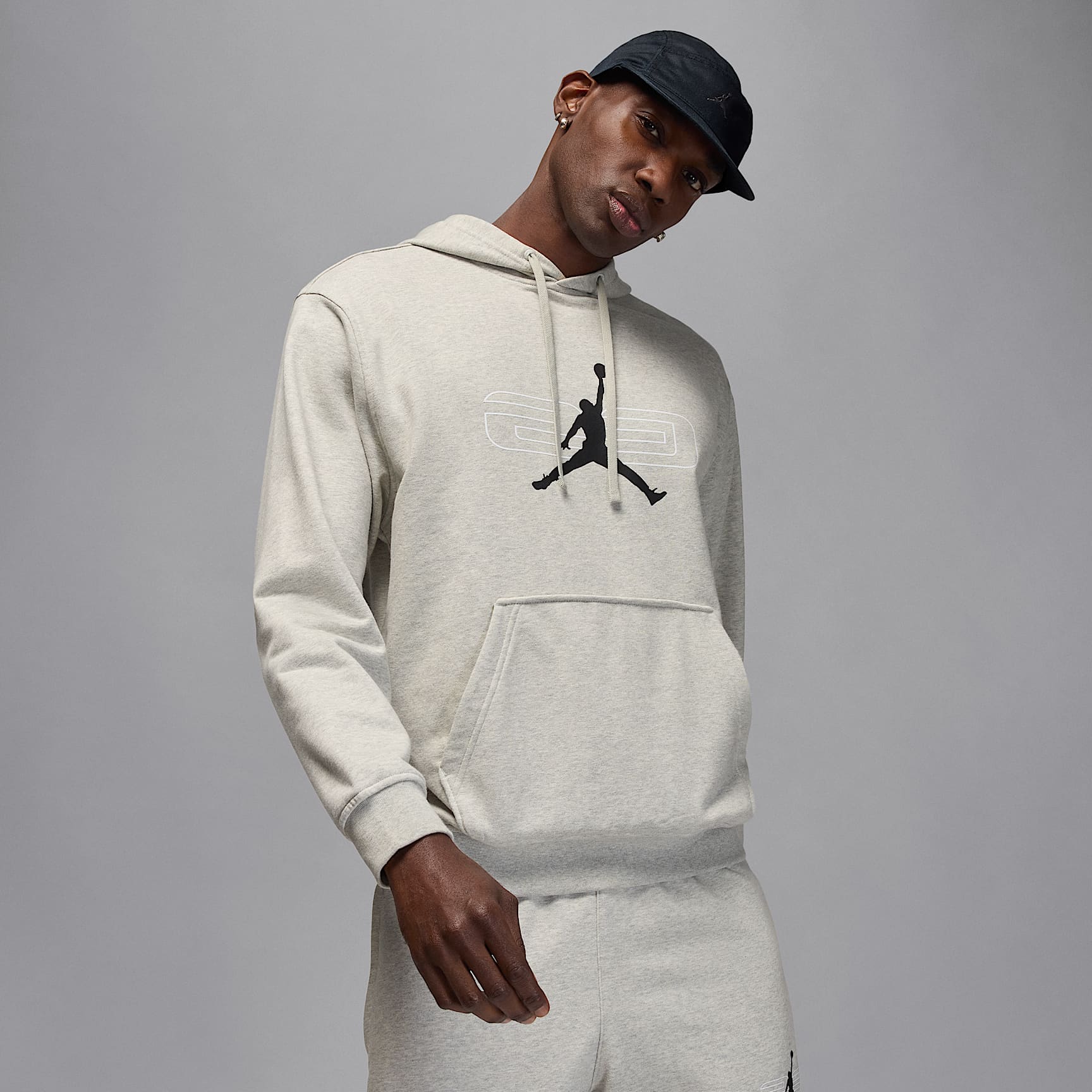 Sudadera con gorro sin cierre de tejido Fleece para hombre Jordan Sport Crossover