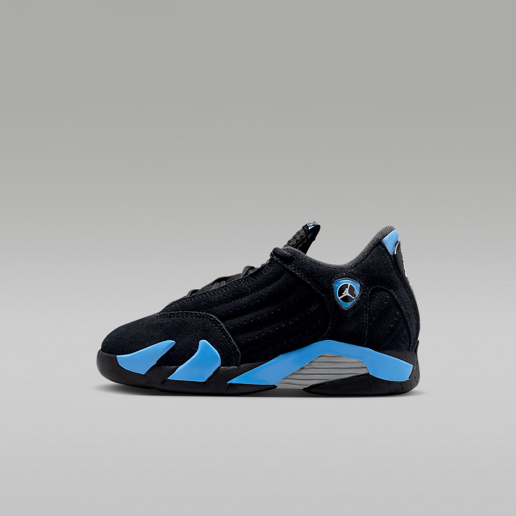 Tenis para niños de preescolar Jordan 14 Retro "Black/University Blue"