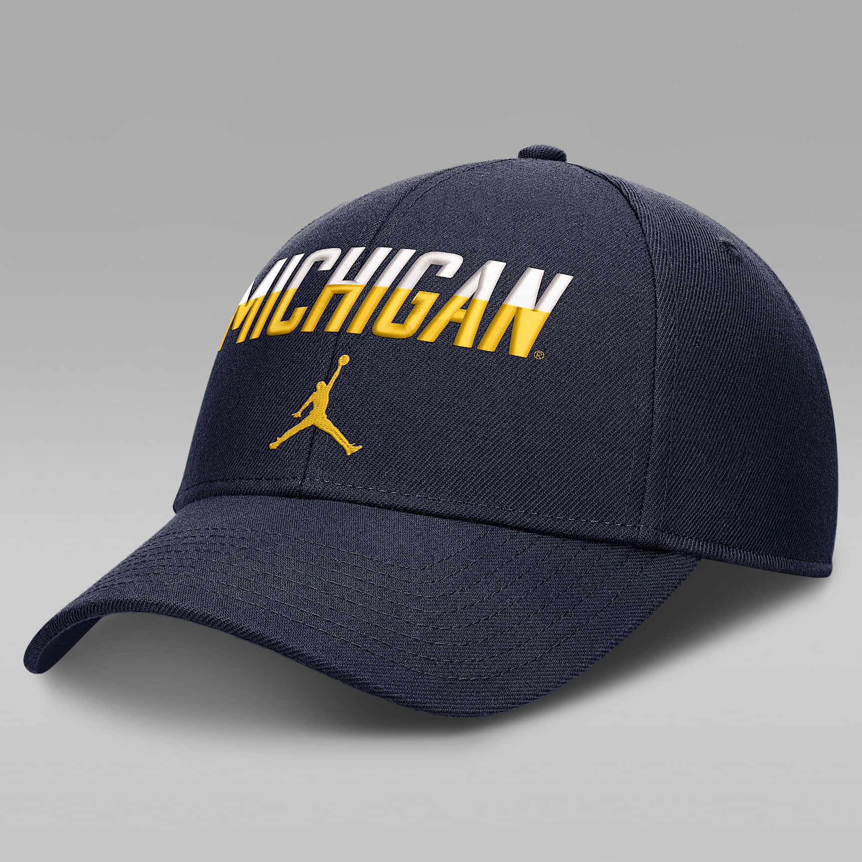 Michigan Sideline Rise Gameday Men's Jordan Brand Dri-FIT College Trucker Adjustable Hat