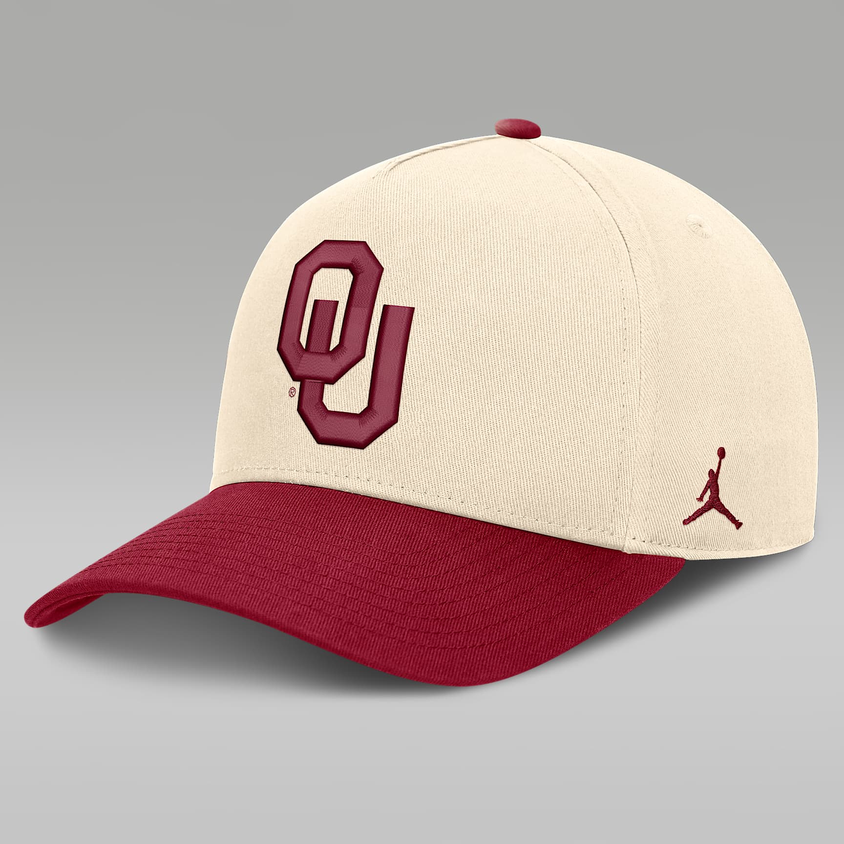 Oklahoma Campus Prep Rise Men's Jordan Brand College A-Frame Adjustable Hat