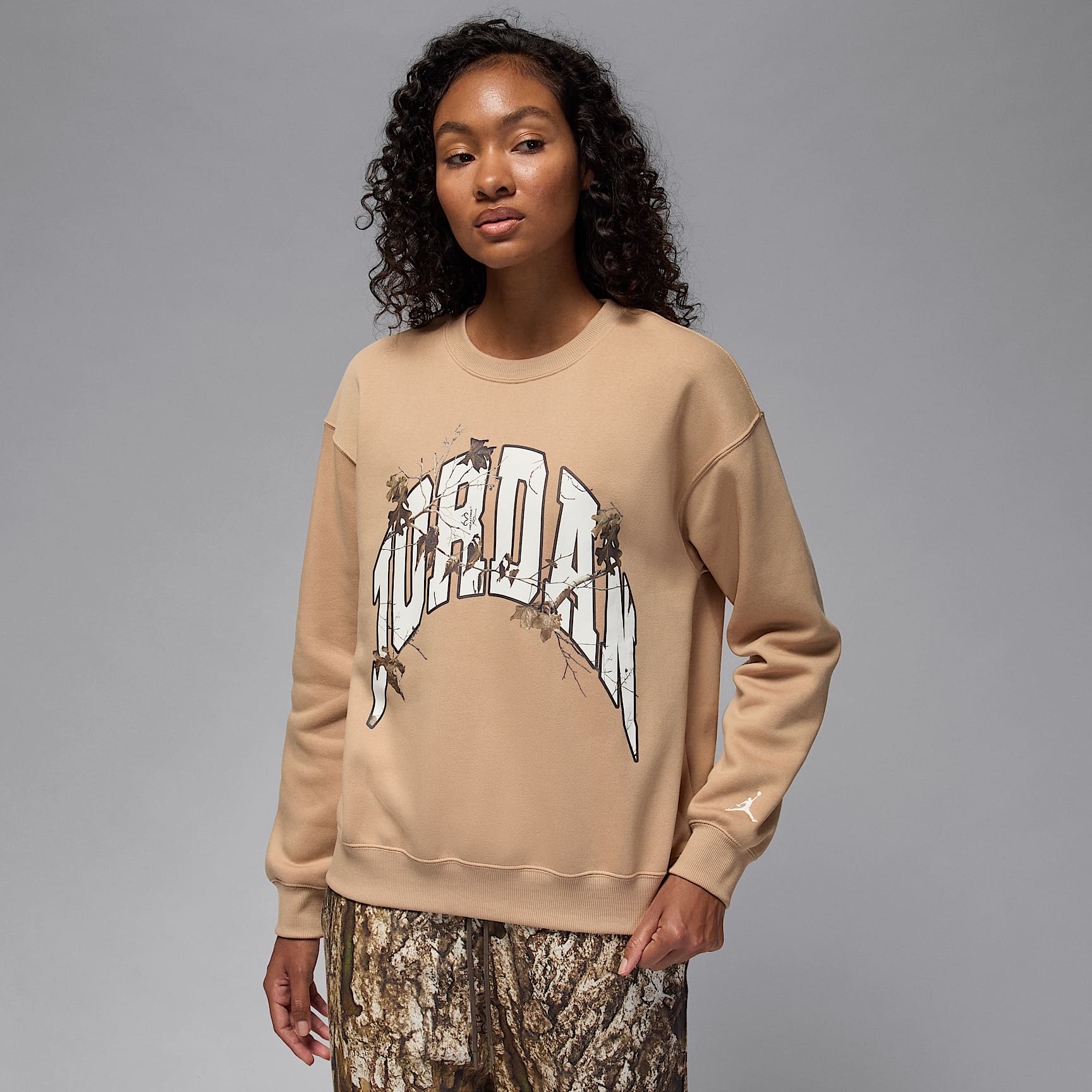 Jordan Brooklyn Fleece 女款 Realtree 圓領運動衫