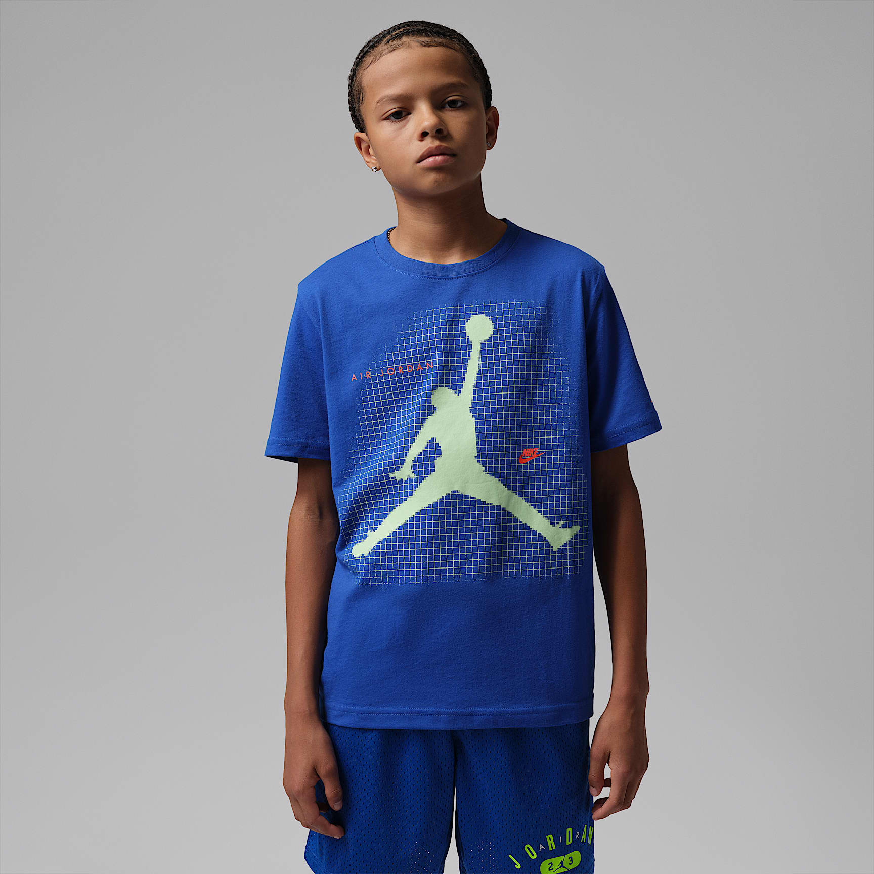 Playera Jordan Jumpman Grid Blur para niños talla grande