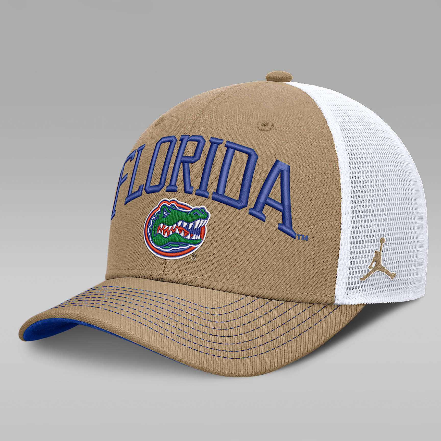 Gorra de rejilla universitaria marca Jordan Dri-FIT ajustable para hombre Florida Primetime Arched