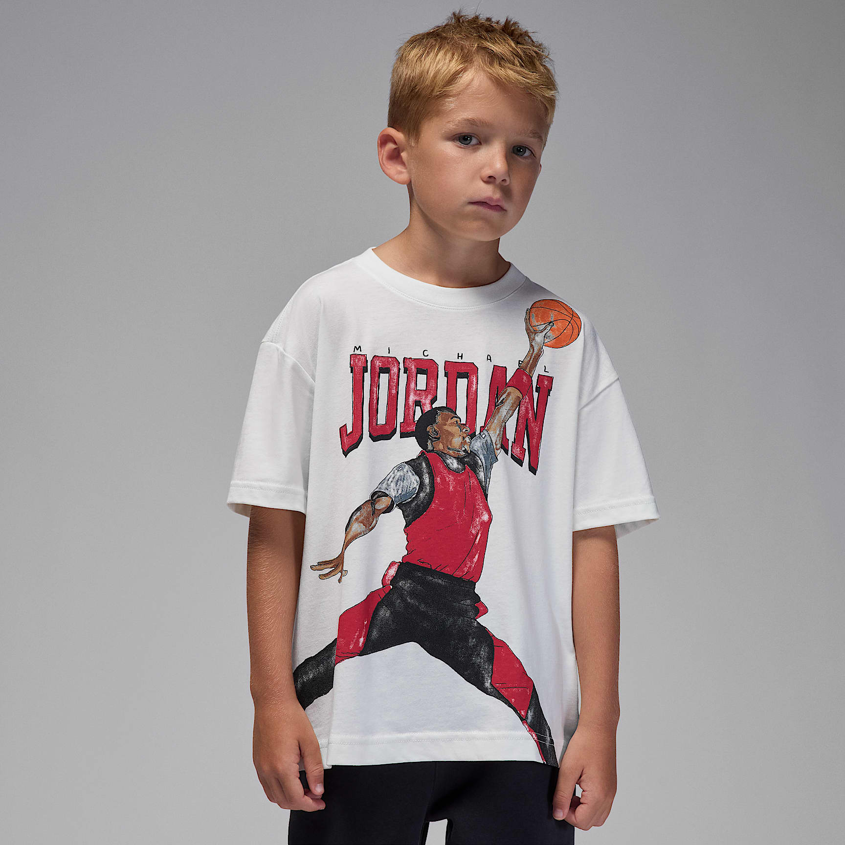 Playera Sketch para niños talla pequeña Jordan