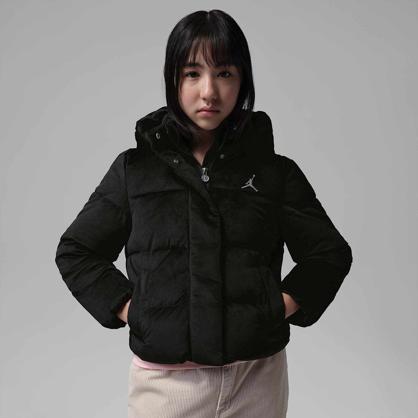 Jordan Big Kids' Velvet Puffer Jacket