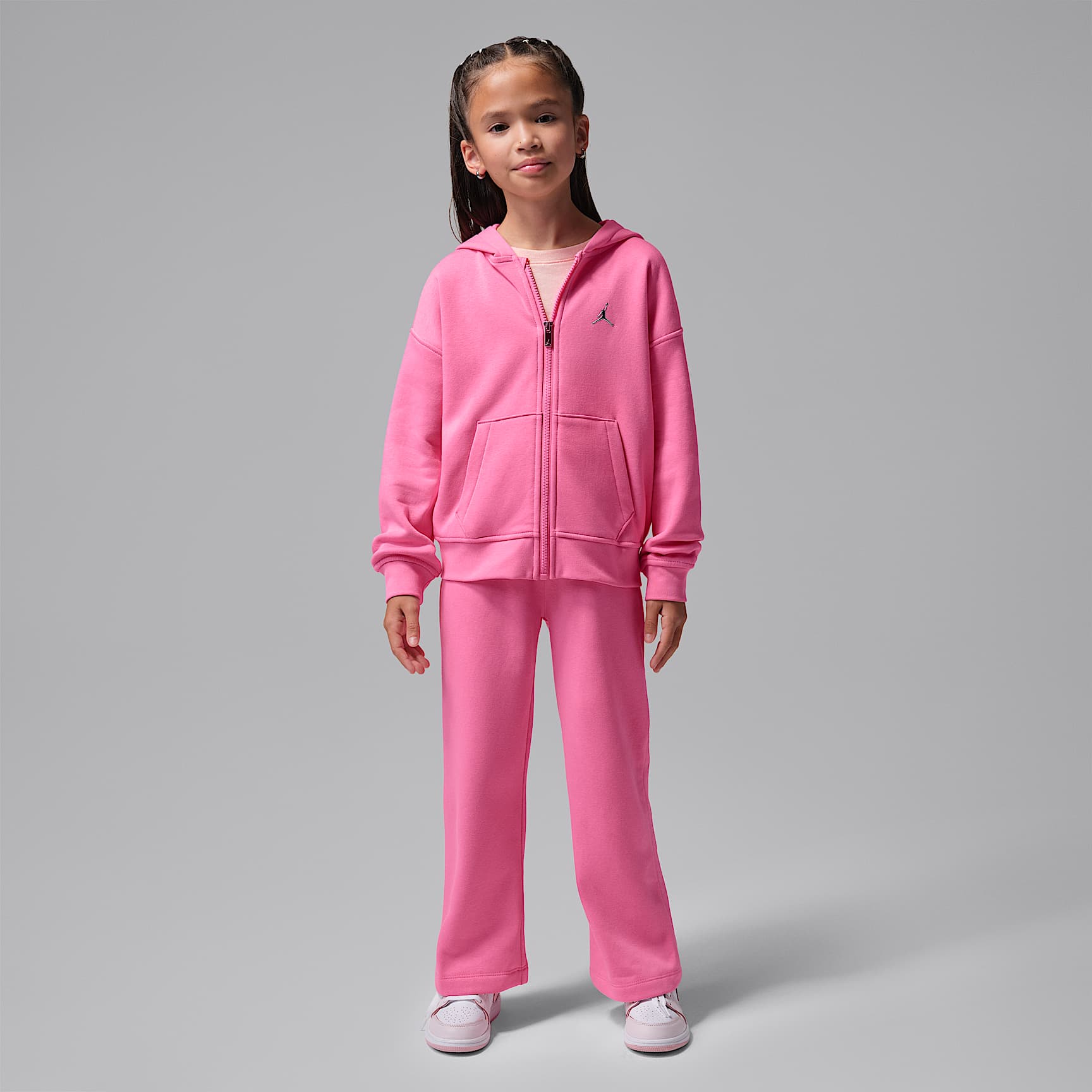 Jordan Brooklyn Fleece Little Kids' 2-Piece Full-Zip Hoodie Set