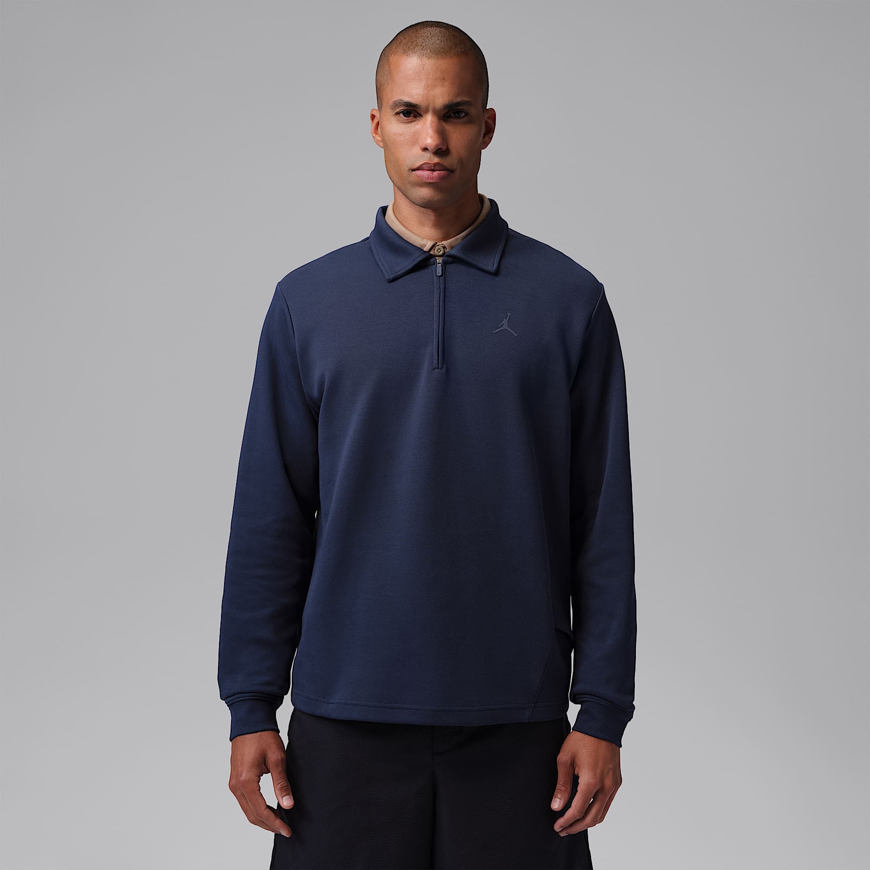 Jordan Men's 1/2-Zip Collared Long-Sleeve Golf Top