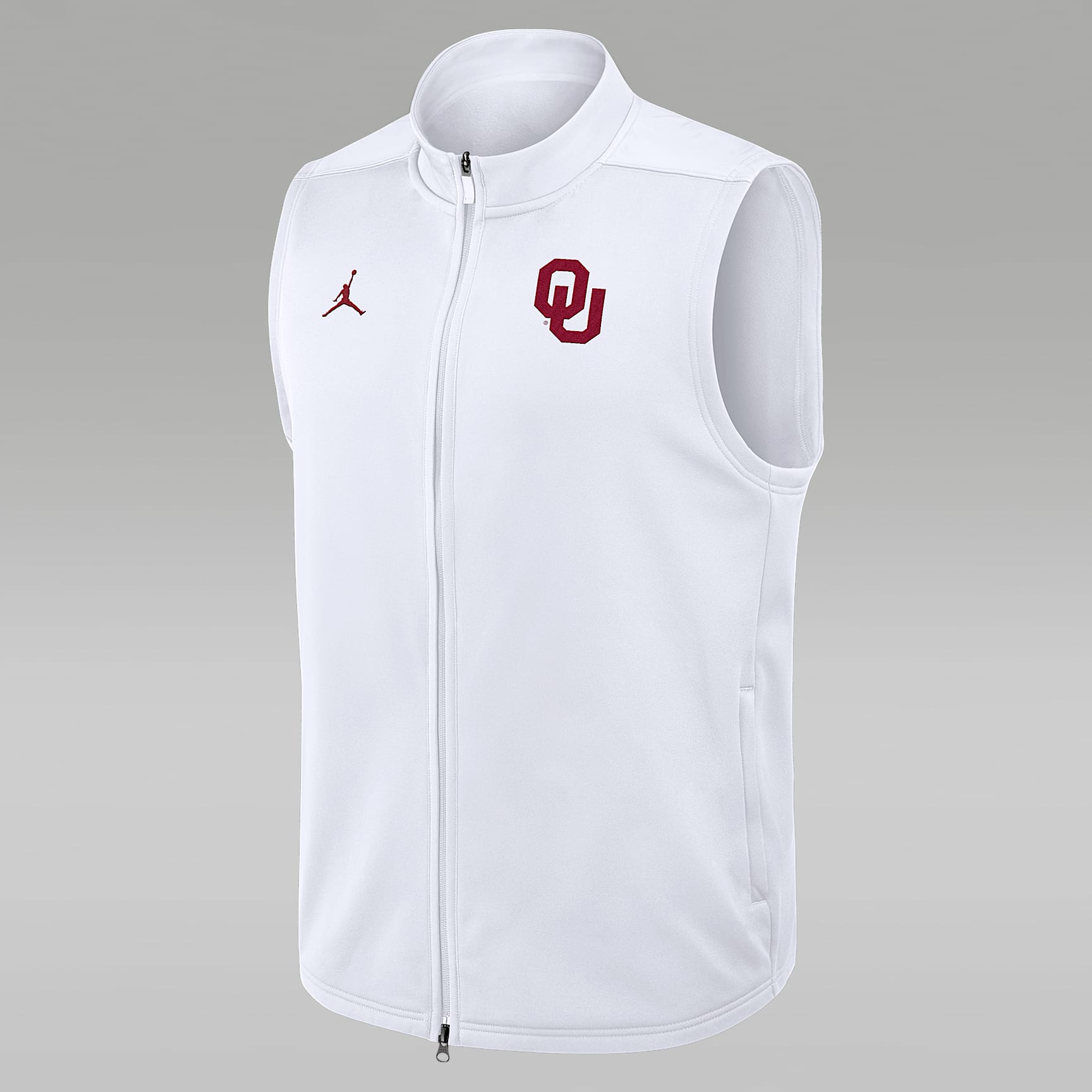 Chaleco universitario marca Jordan Therma-FIT de cierre completo para hombre Oklahoma Primetime Victory