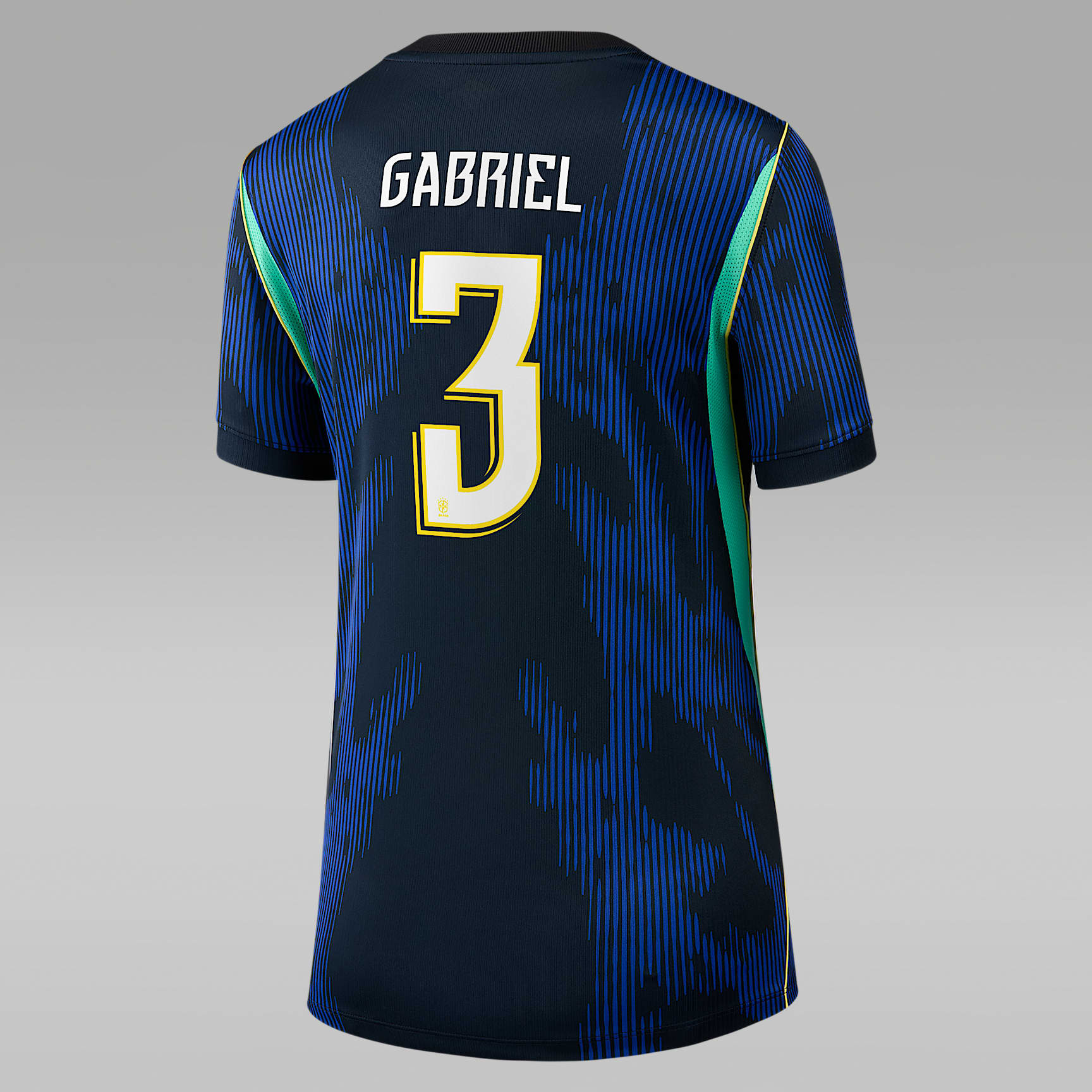 Gabriel Magalhães Brazil National Team 2026 Stadium Away Women's Nike Dri-FIT Soccer Jersey