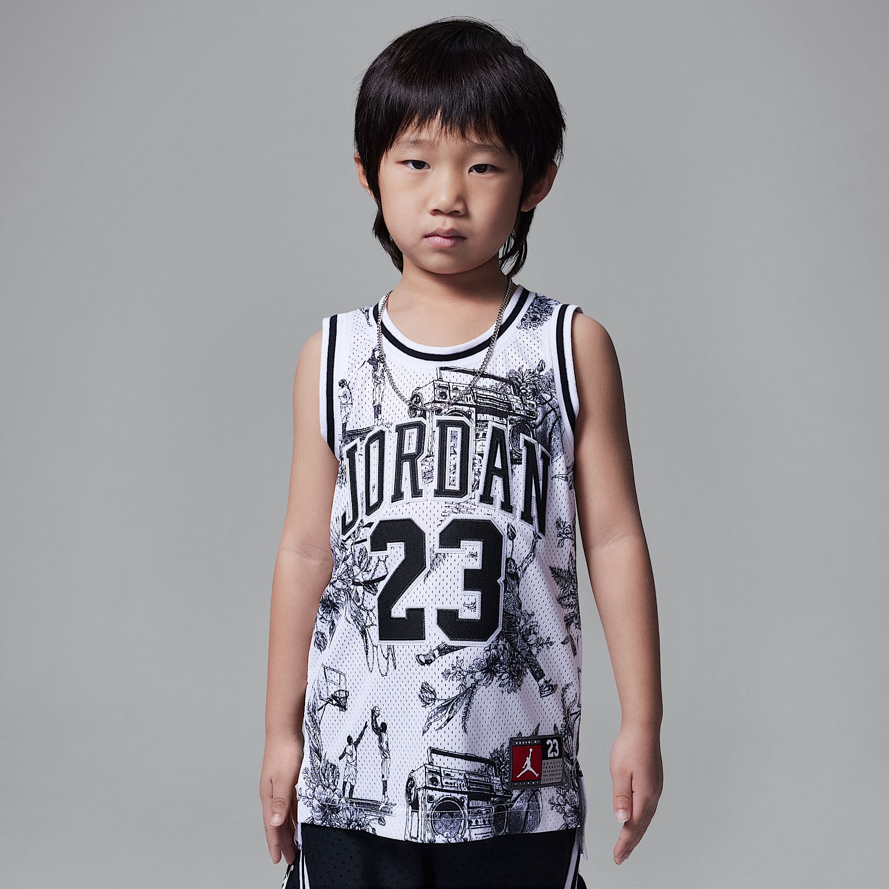 Jersey estampado para niños talla pequeña Jordan 23
