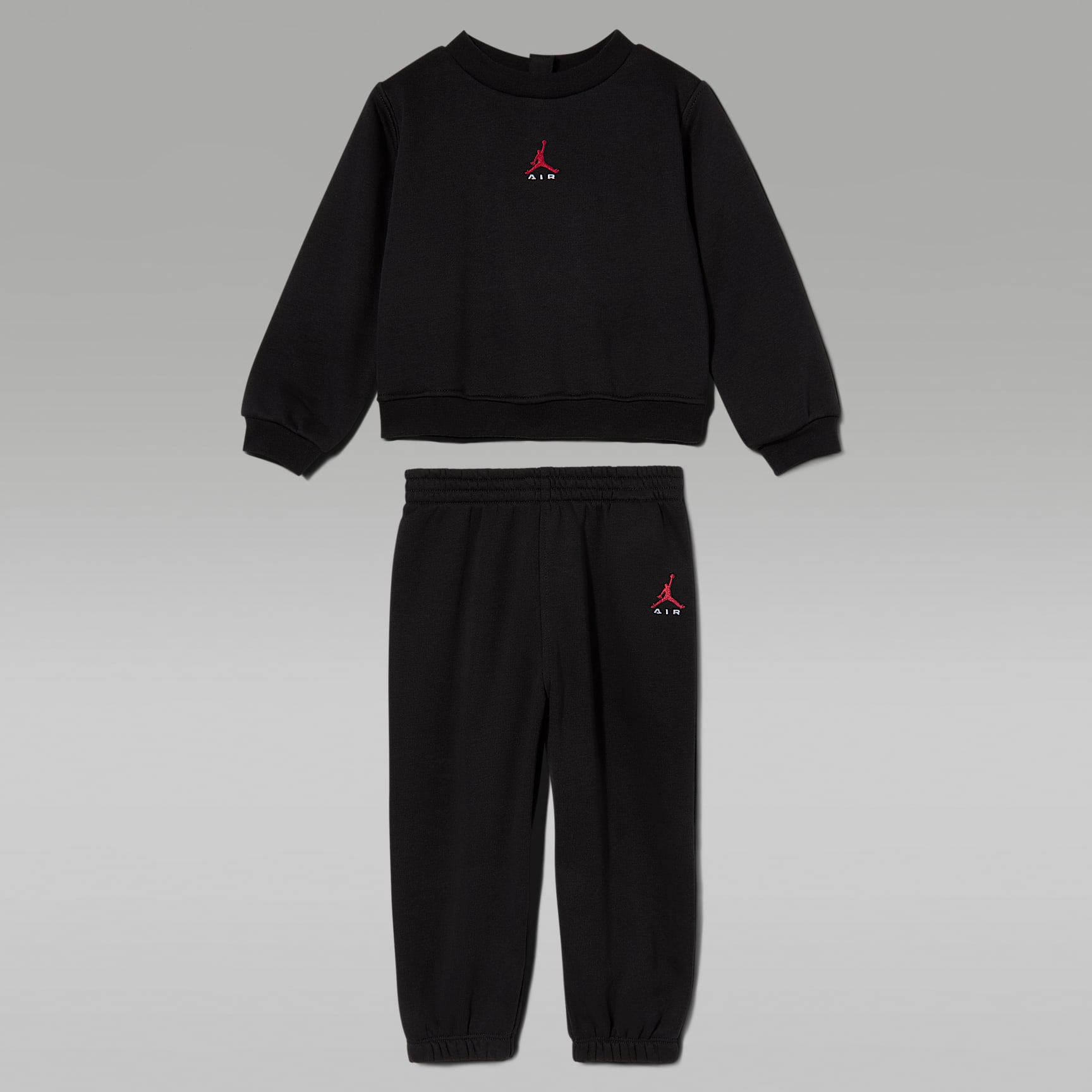 Conjunto de 2 peças com camisola de gola redonda Jordan Brooklyn Fleece para bebé (12-24 meses)