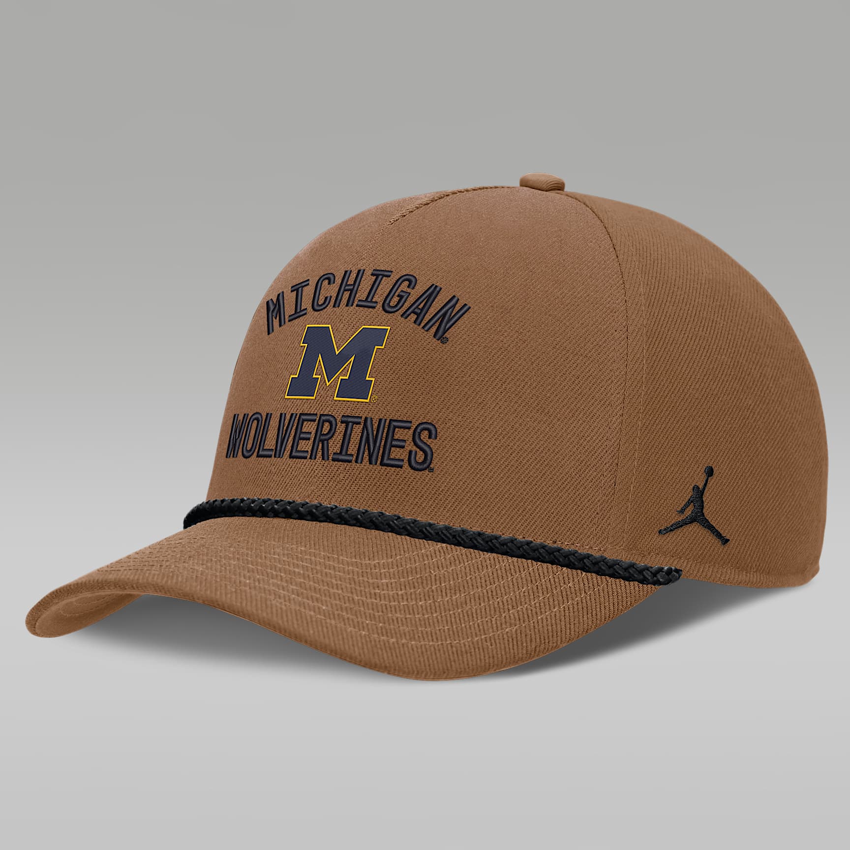 Gorra universitaria marca Jordan ajustable para hombre Michigan 2026 Military Appreciation Rope Rise