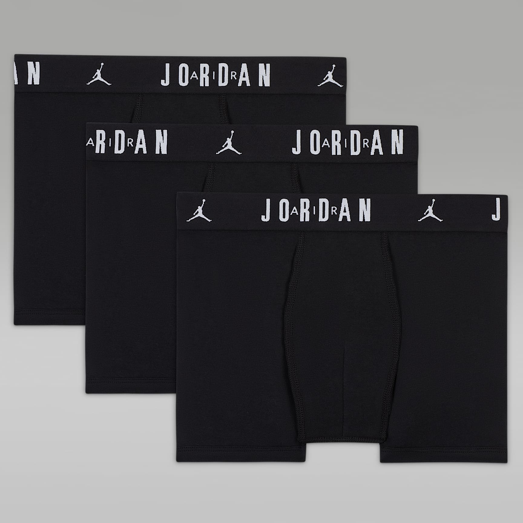 Jordan Big Kids' Cotton Core Boxer Briefs (3-Pack)
