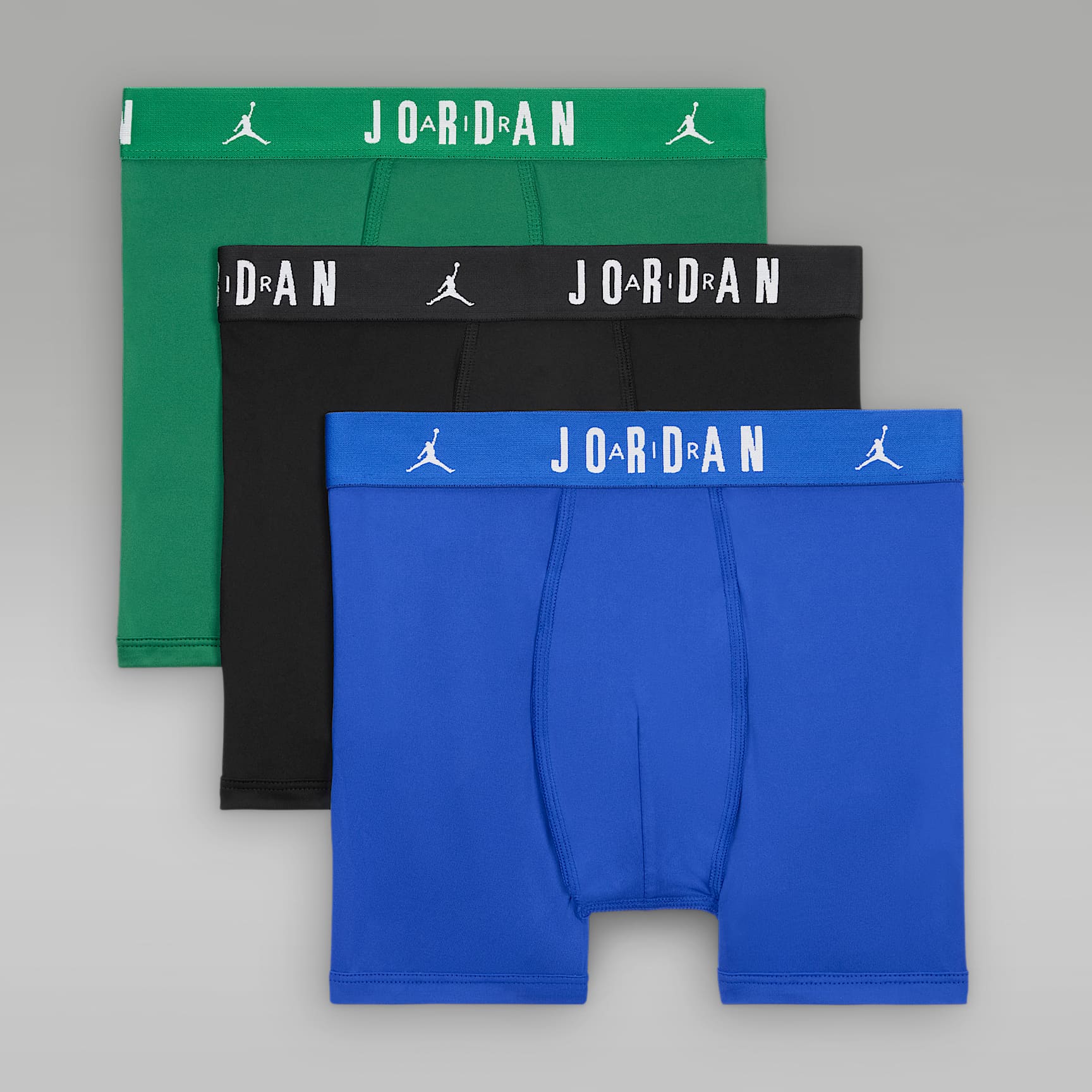 Jordan Dri-FIT Big Kids' Flight Poly Boxer Briefs (3-Pack)