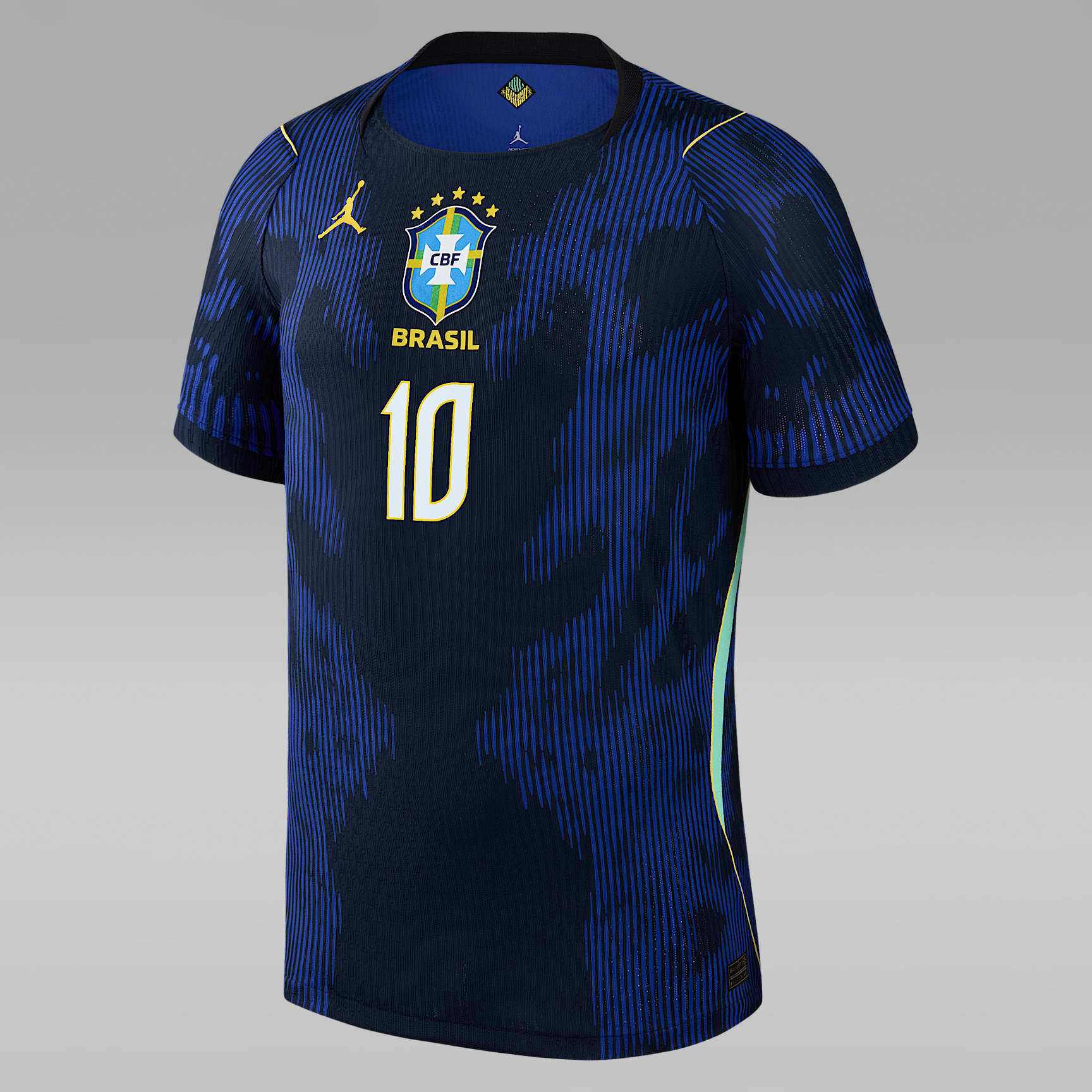 Neymar Jr. Brazil 2026 Match Away Men's Jordan Aero-FIT Soccer Authentic Jersey