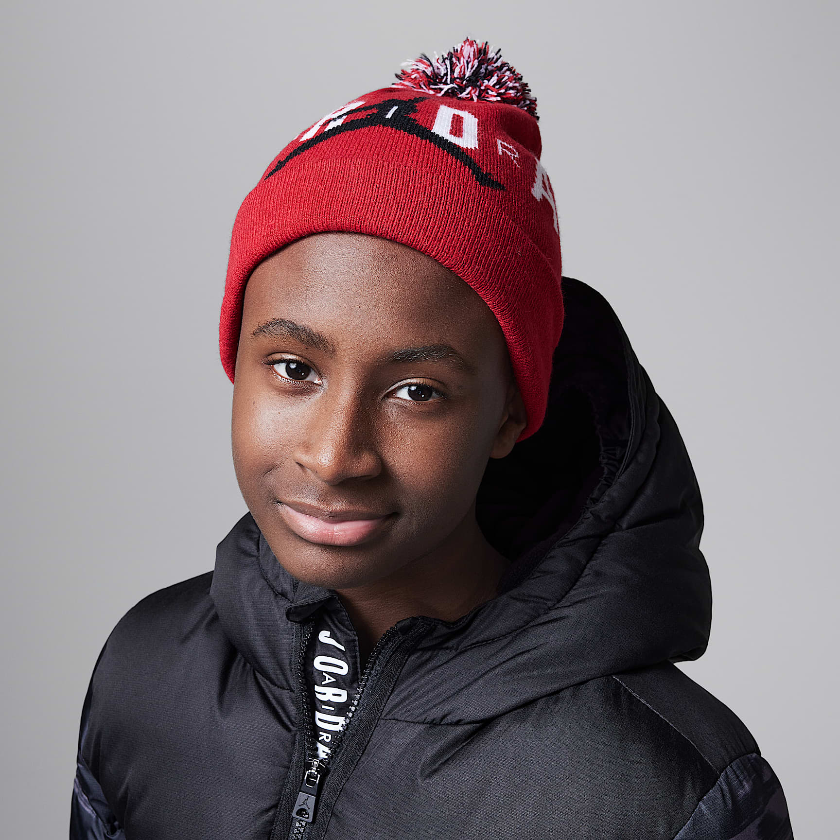 Jordan Pom Beanie Set Big Kids 2-Piece Set