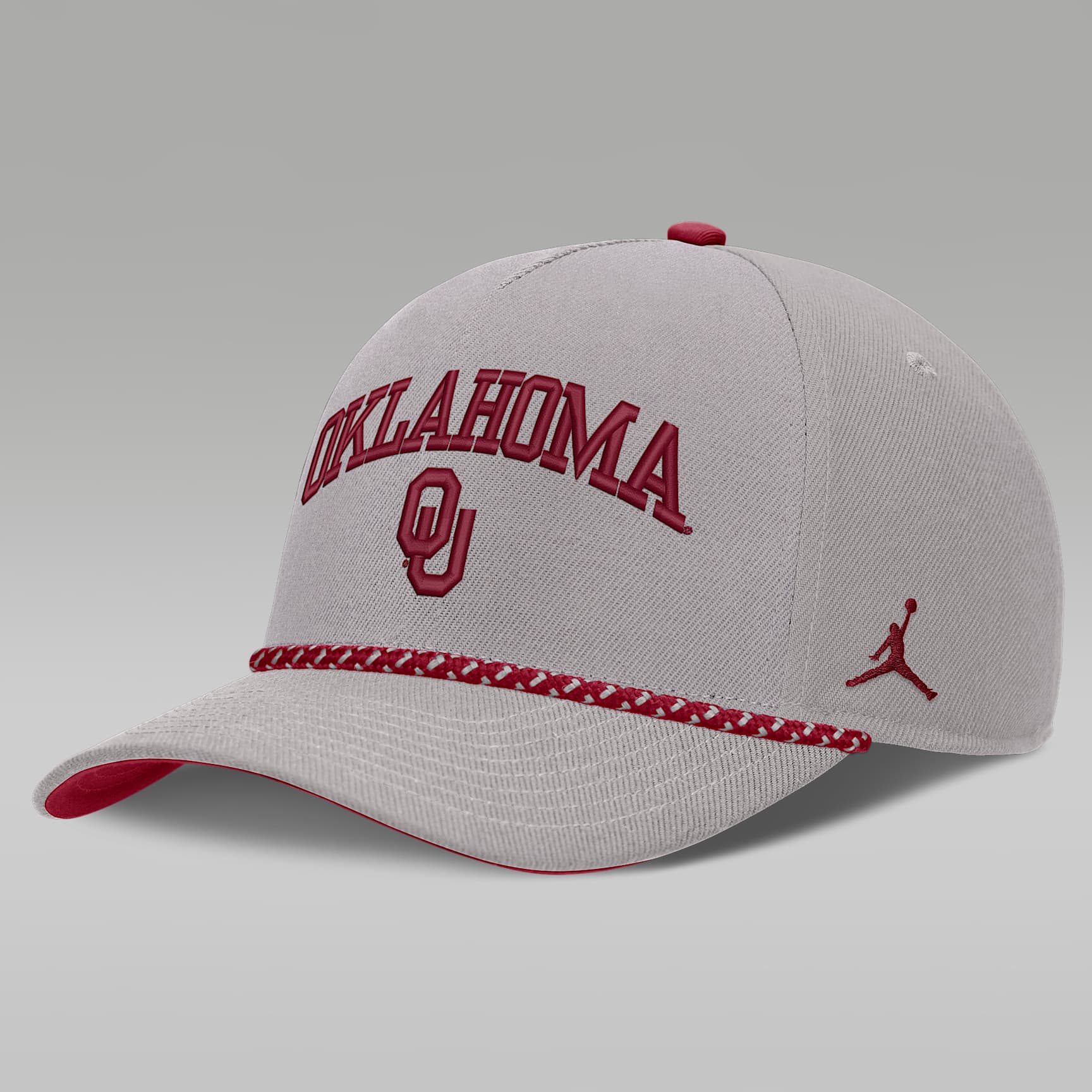 Oklahoma Primetime Rise Rope Men's Jordan Brand College Adjustable Hat
