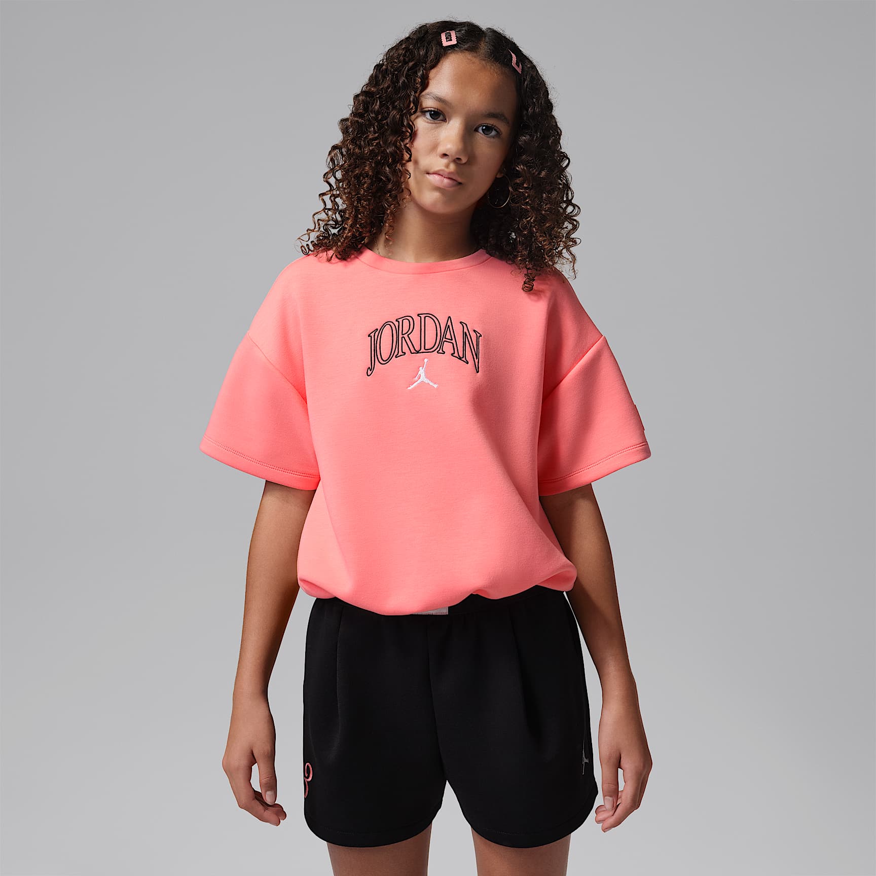 Jordan Older Kids' Flower of Friendship Knit Top