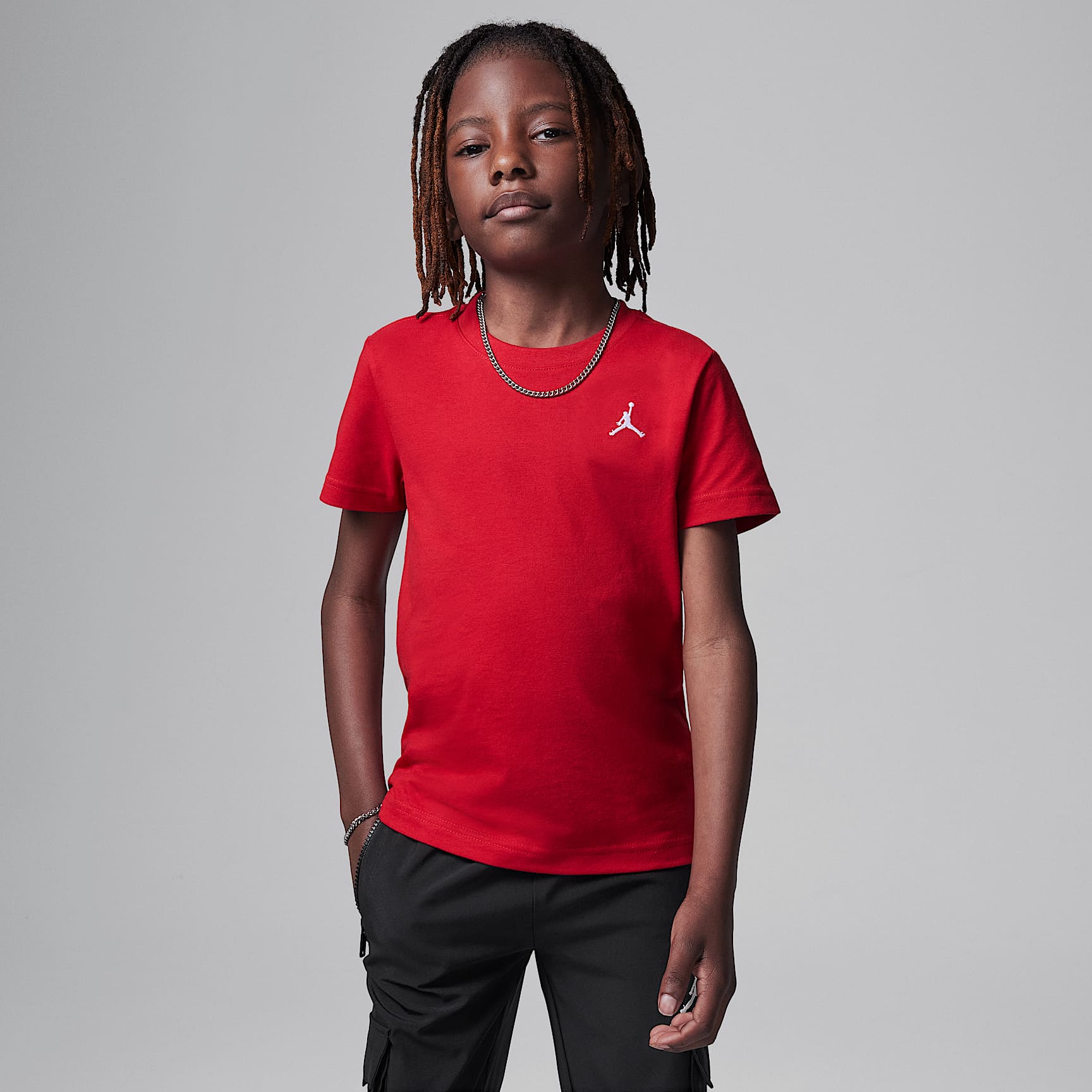 Playera bordada Jumpman Air para niños talla pequeña Jordan