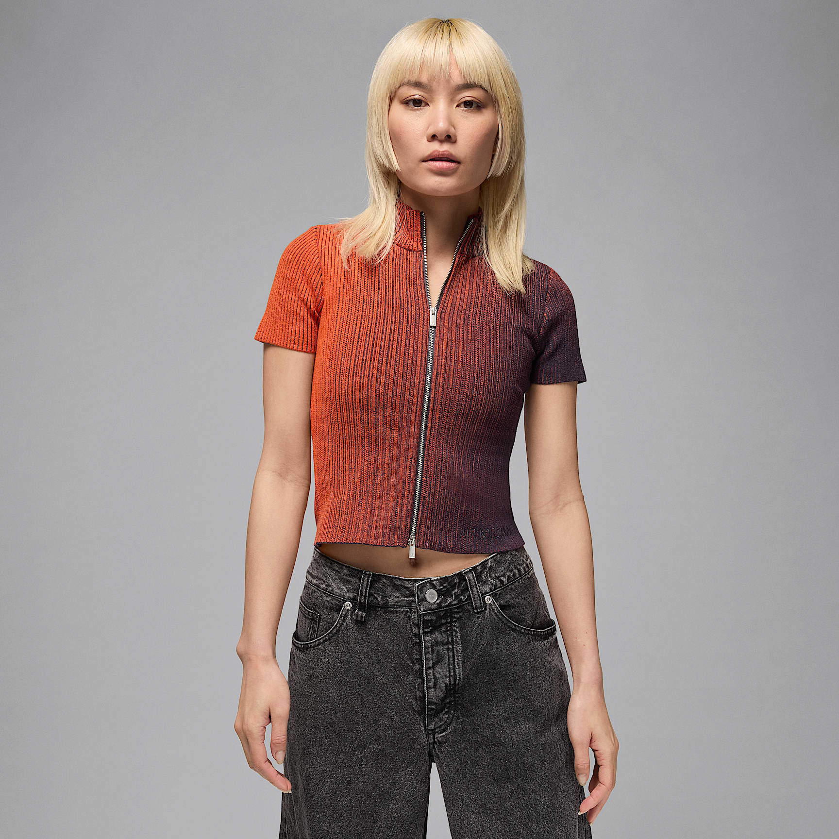 エア ジョーダン ウィメンズ フルジップ ニット トップ