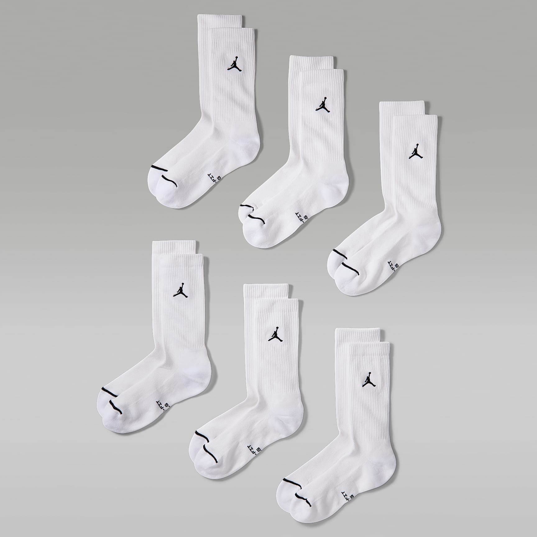 Jordan Everyday Elevated Crew Socks (6 Pairs)