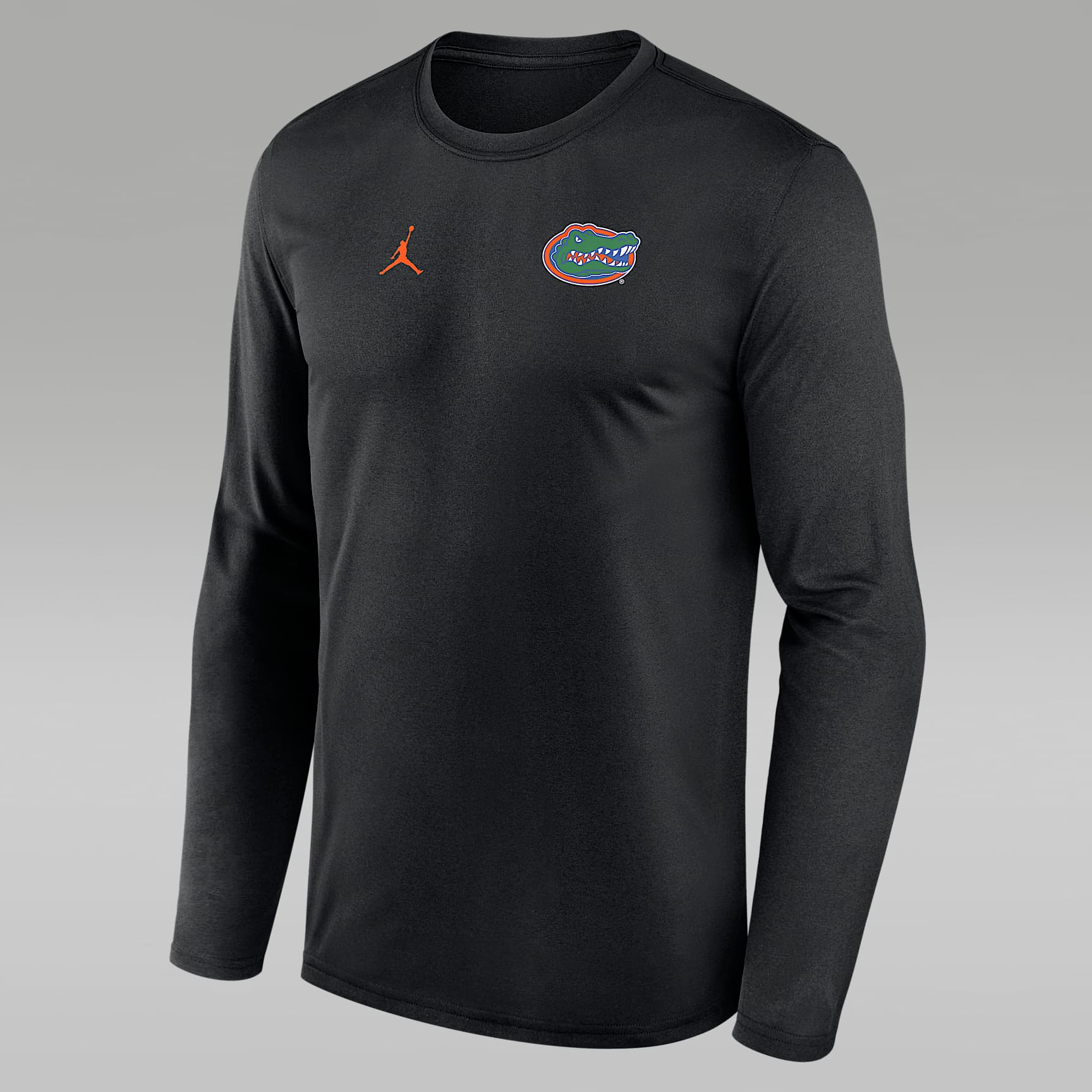 Playera universitaria de manga larga marca Jordan Dri-FIT para hombre Florida Sideline Legend Small Logo