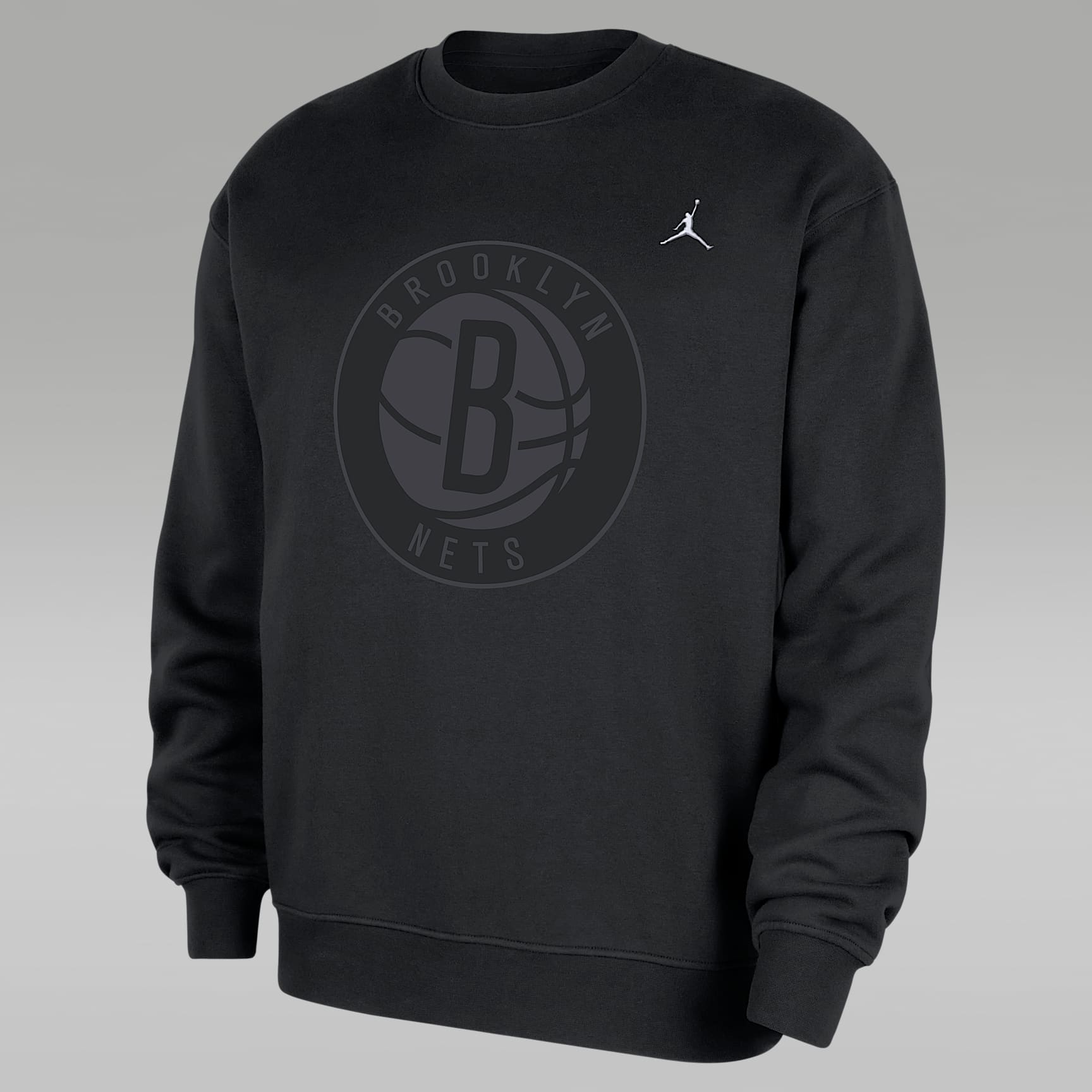 Brooklyn Nets Statement Essentials Men's Jordan NBA Fleece Crew-Neck Sweatshirt