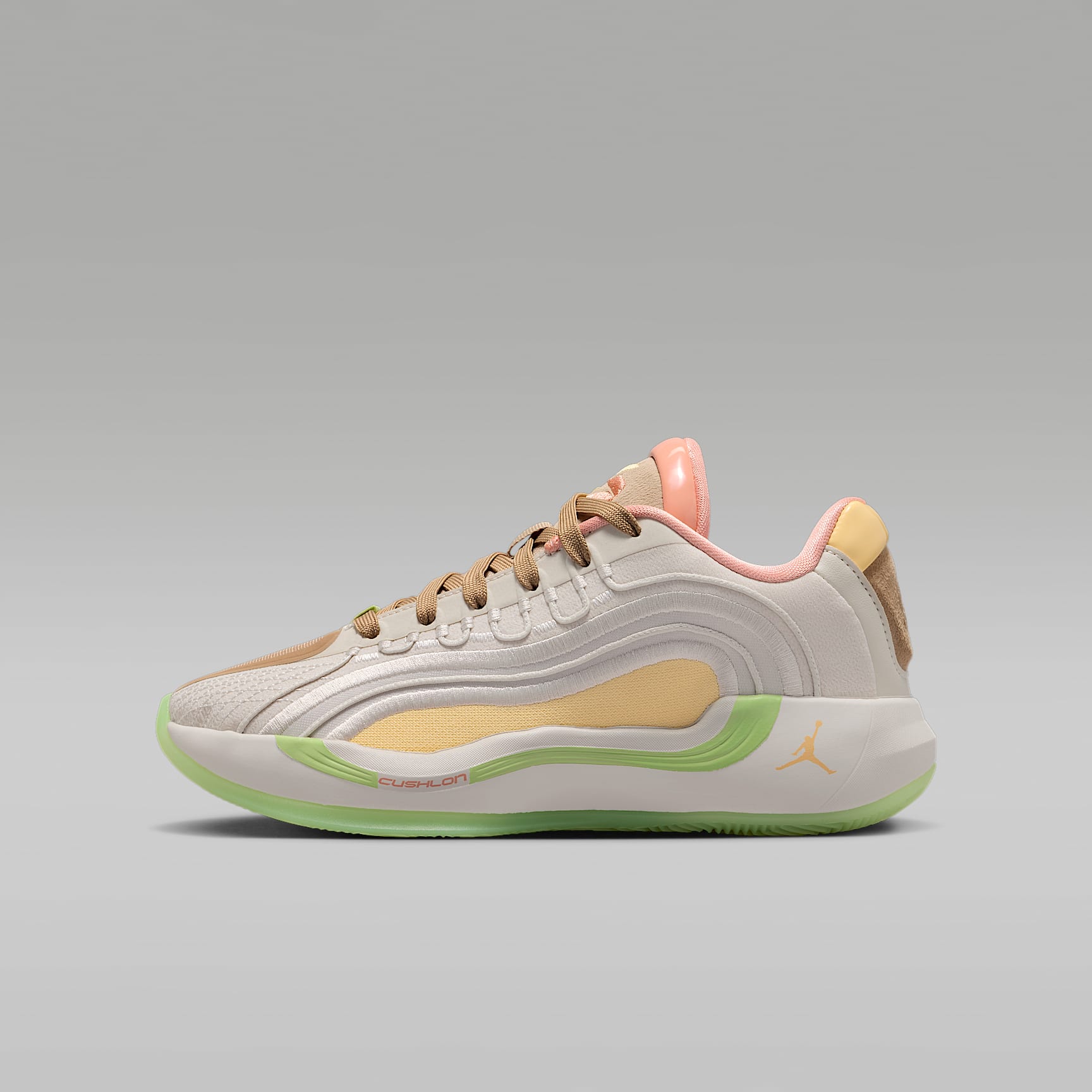 ルカ 4 "Light Orewood and Tangerine" ジュニア バスケットボールシューズ