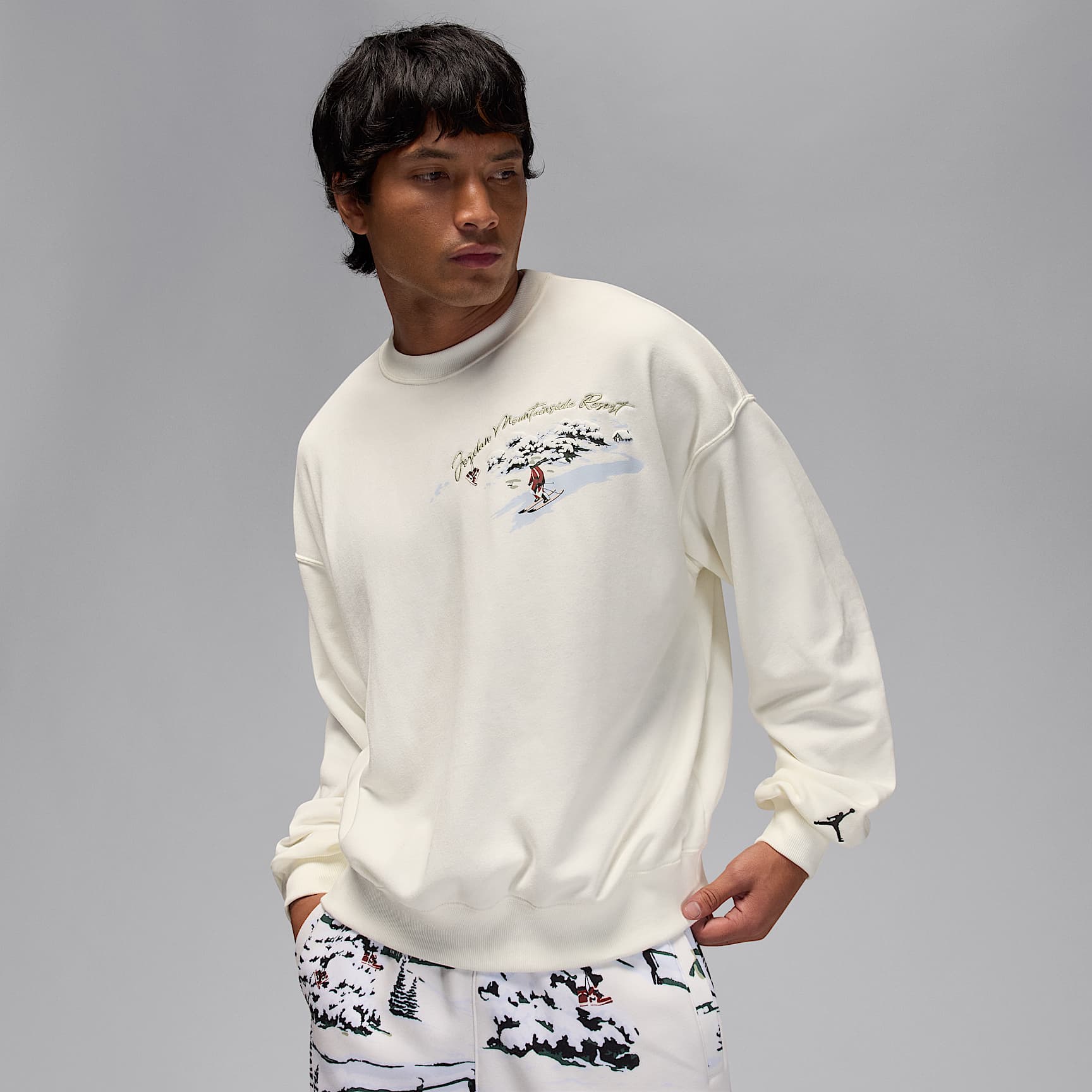 ジョーダン ブルックリン フリース メンズ クルーネック スウェットシャツ