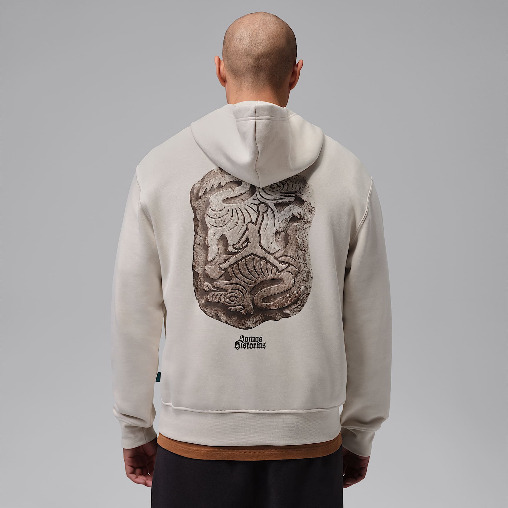 Sudadera con gorro sin cierre de tejido Fleece para hombre Jordan Brooklyn Día de Muertos