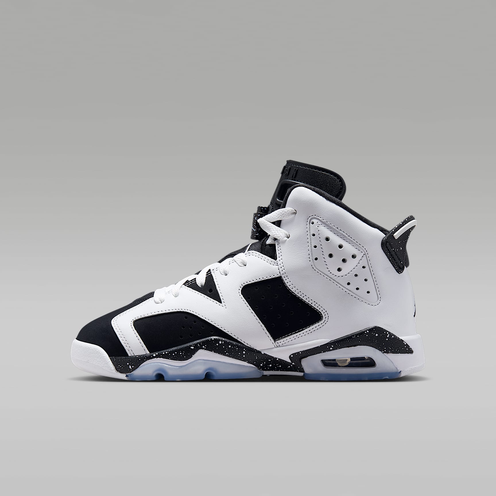 Air Jordan 6 Retro "Black and White" Big Kids' Shoes