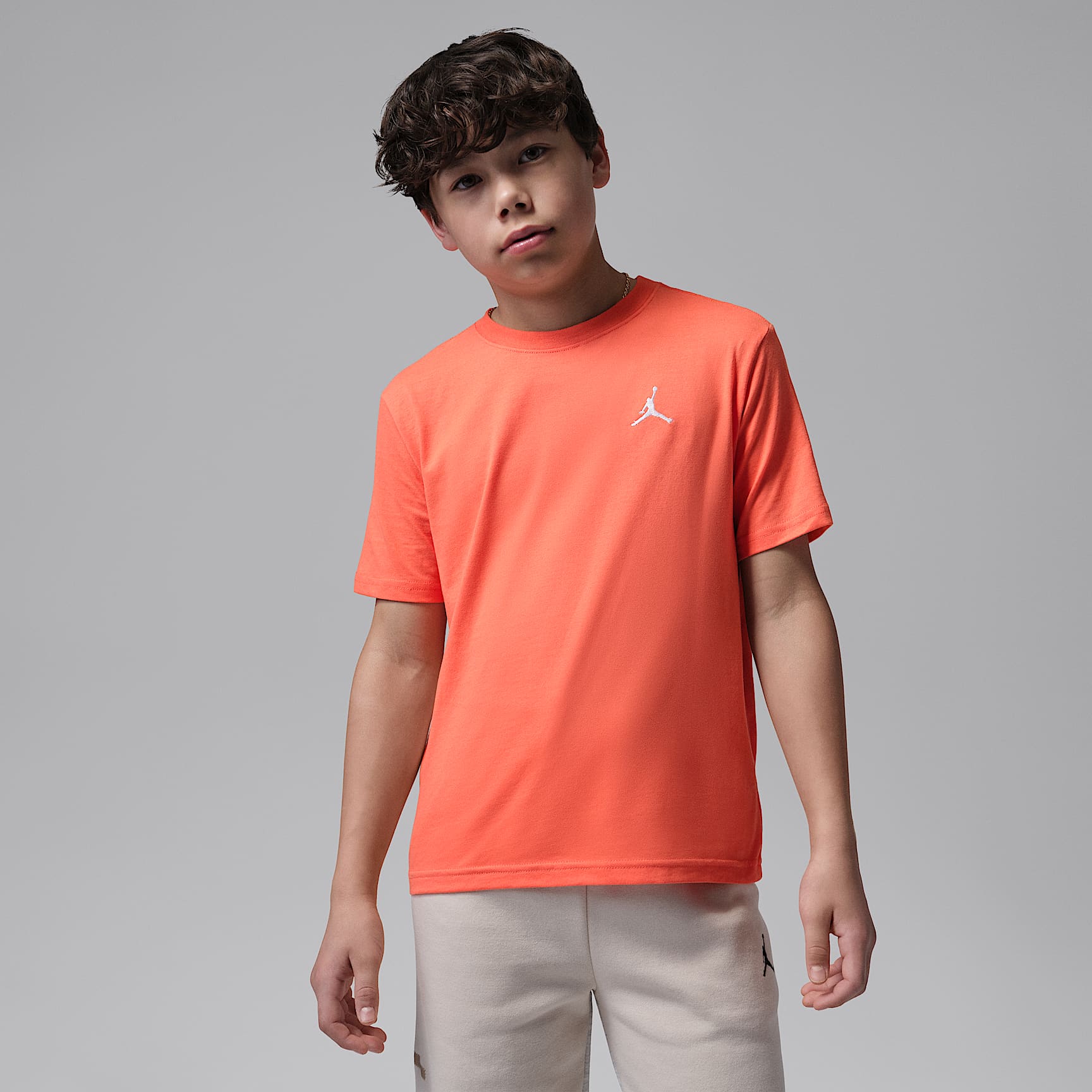 Playera bordada Jumpman Air para niños talla grande Jordan 