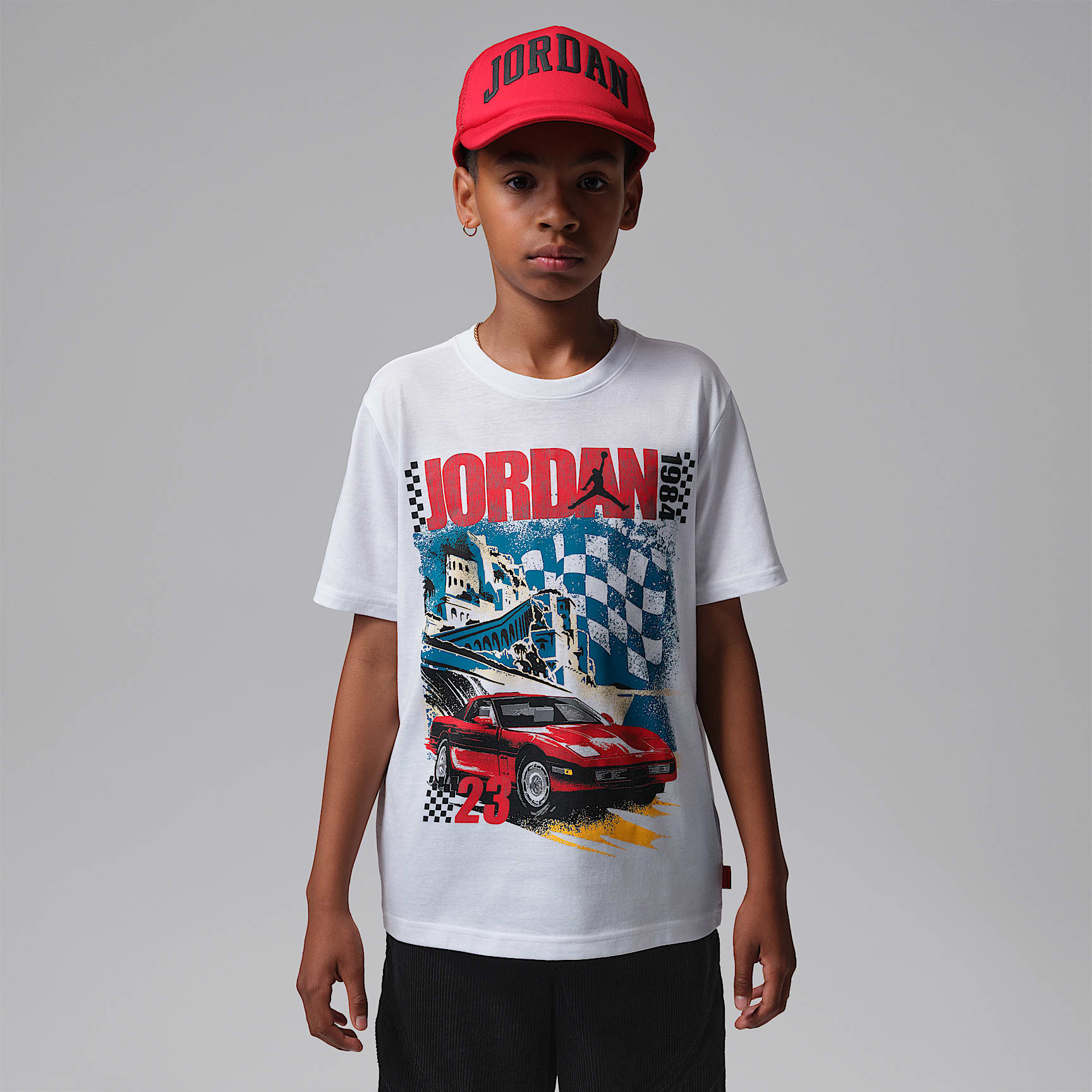 Playera Brooklyn Auto '84 para niños talla grande Jordan