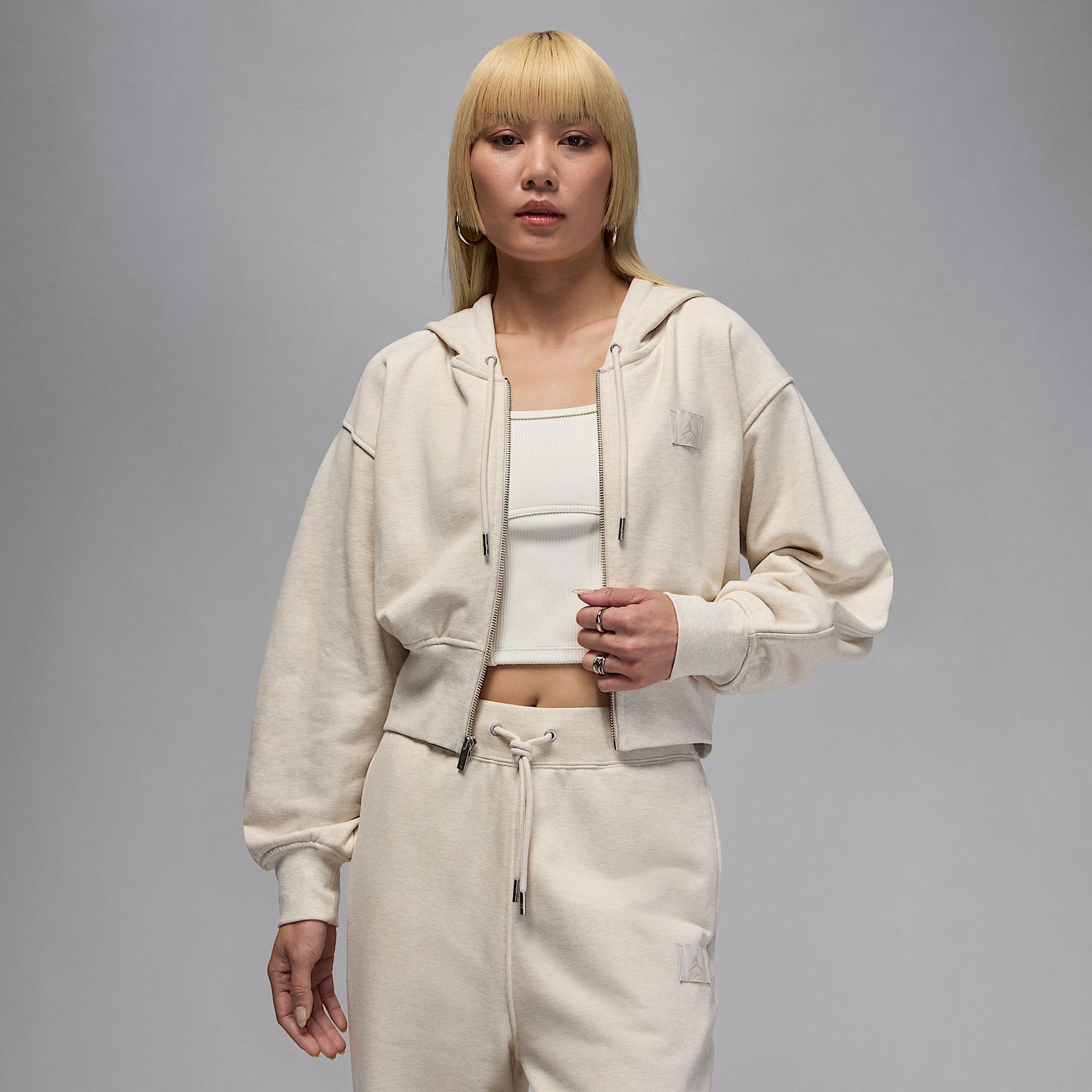 Jordan Flight Fleece Women's Cropped Satin-Lined Hoodie