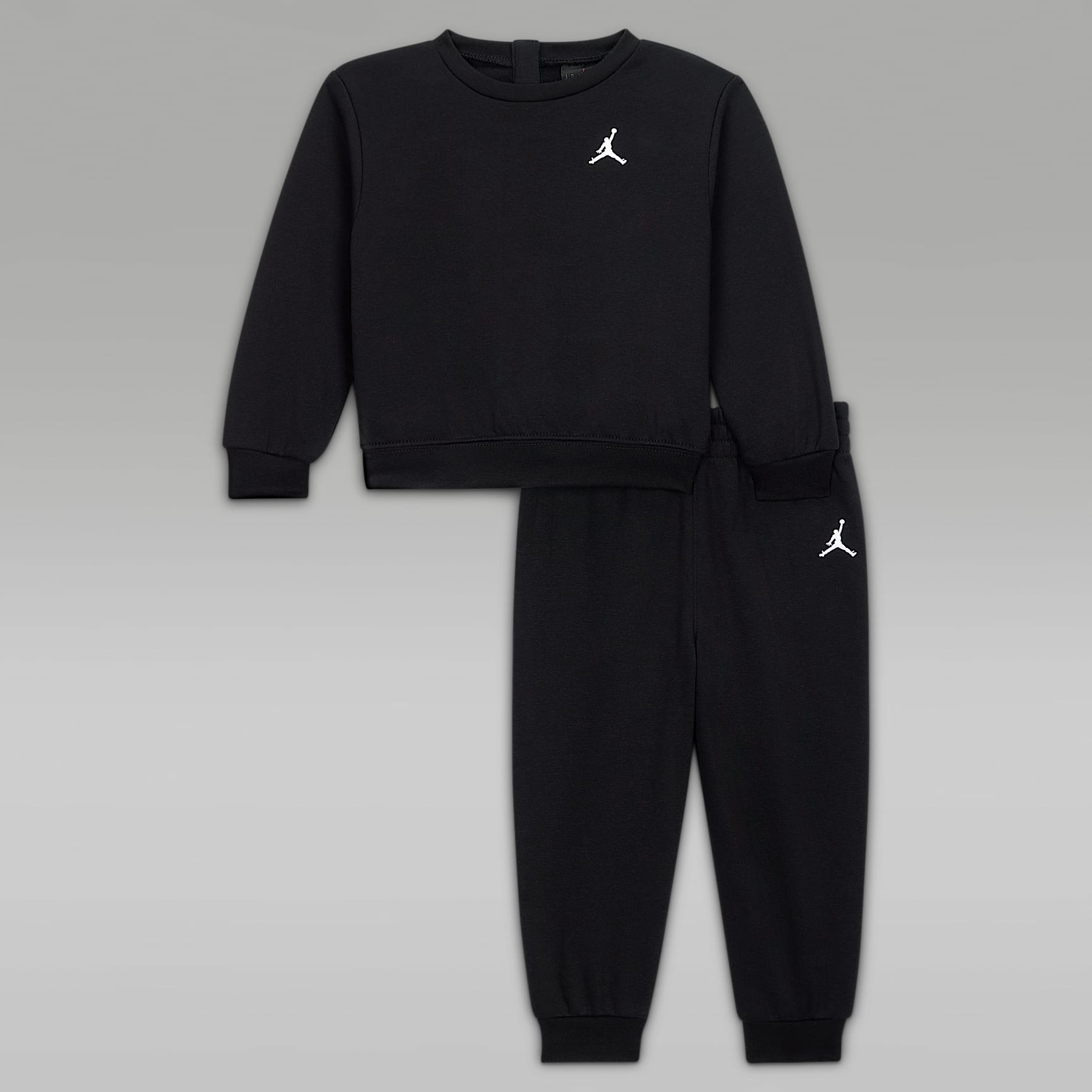 Conjunto de 2 peças com camisola de gola redonda Jordan Brooklyn Fleece para bebé (12-24 meses)