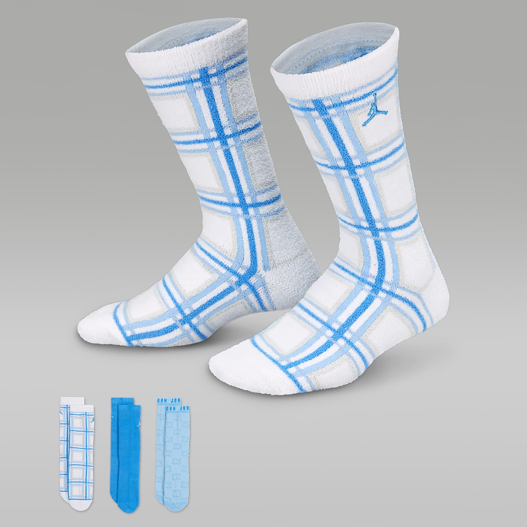 Jordan Big Kids' Holiday Crew Socks (3 Pairs)