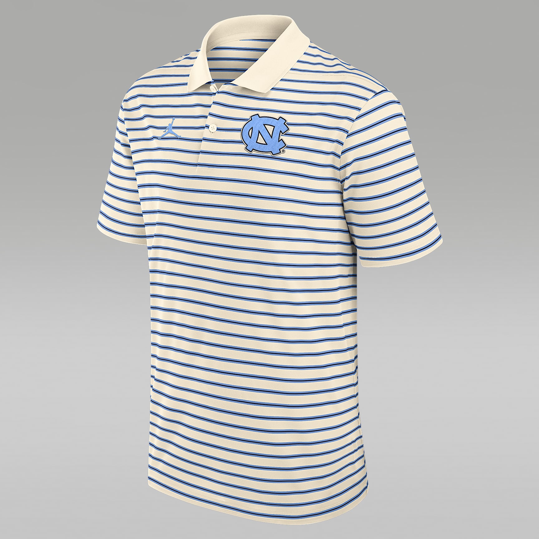 North Carolina Striped Men's Jordan Brand Dri-FIT College Polo