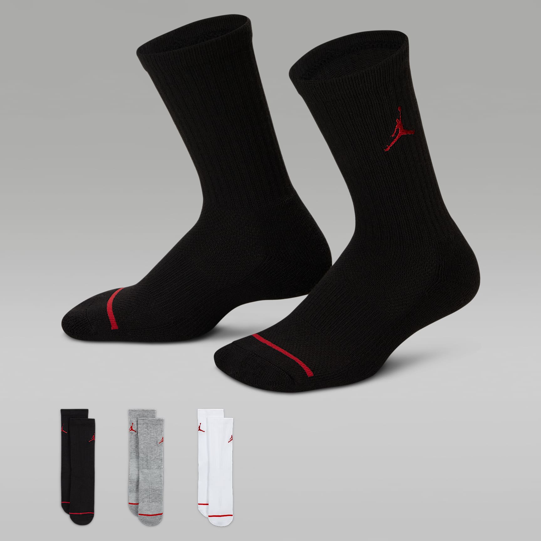 Jordan Jumpman Little Kids' Cushioned Crew Socks (3 Pairs)