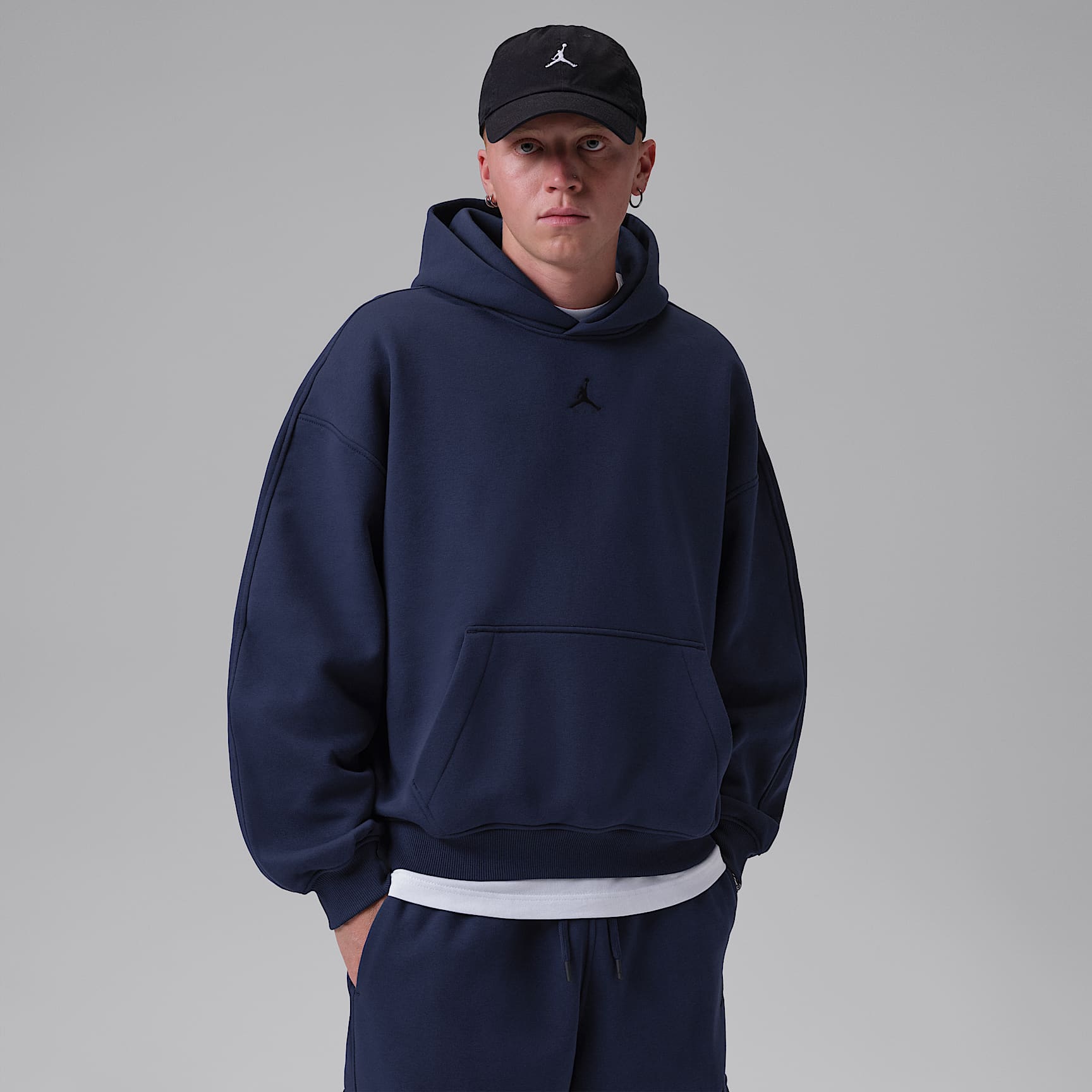 Sweat à capuche oversize en tissu Fleece Jordan Brooklyn pour homme