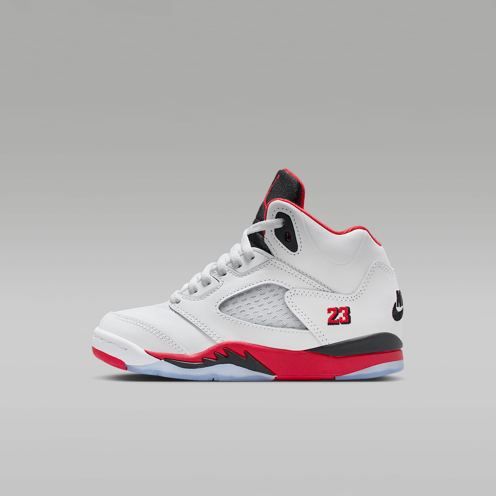 Jordan 5 Retro "Fire Red Black Tongue" 小童鞋款