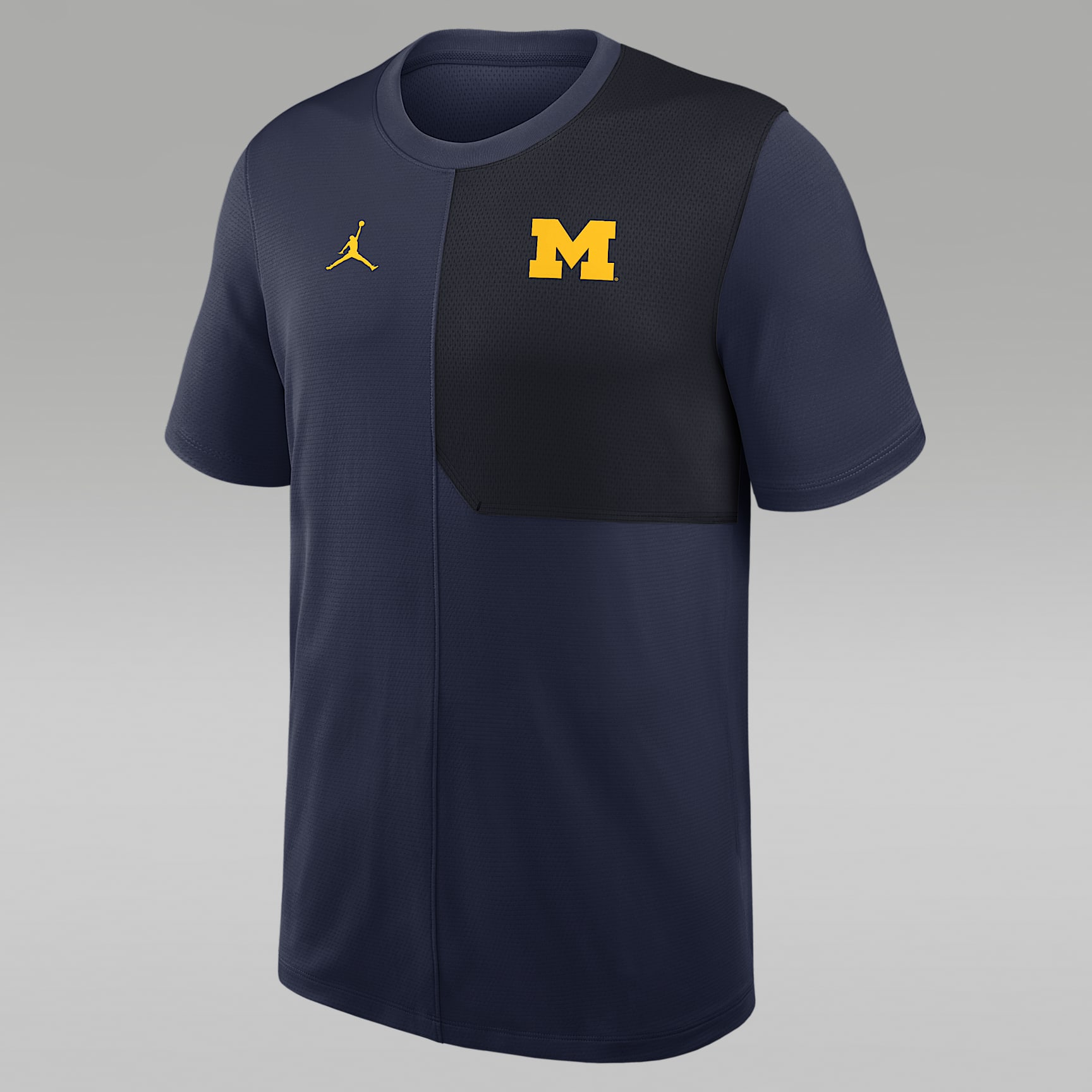 Michigan Sideline Coach Men's Jordan Brand Dri-FIT College Top