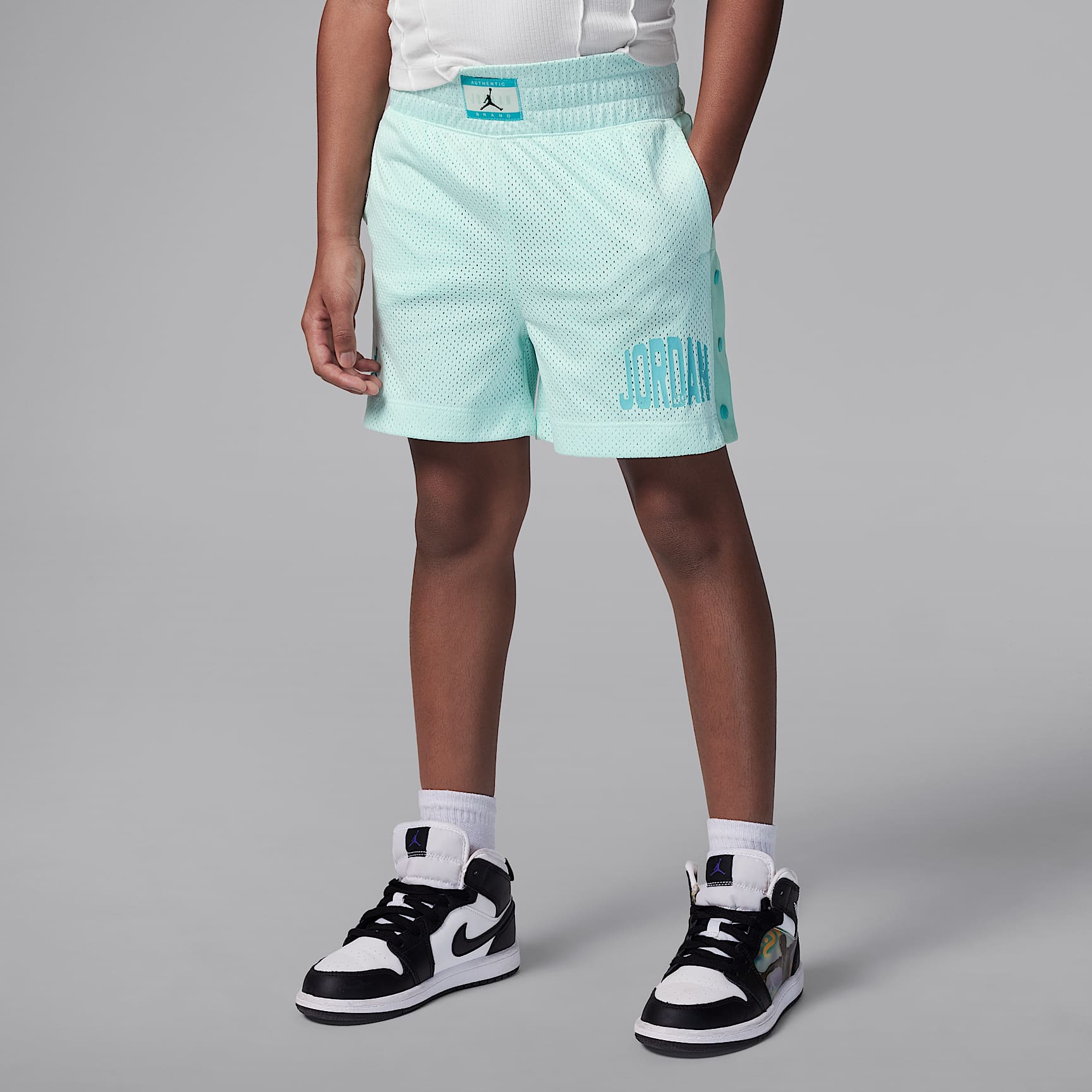 Jordan Dri-FIT Training Camp Little Kids' Jumpman Mesh Shorts