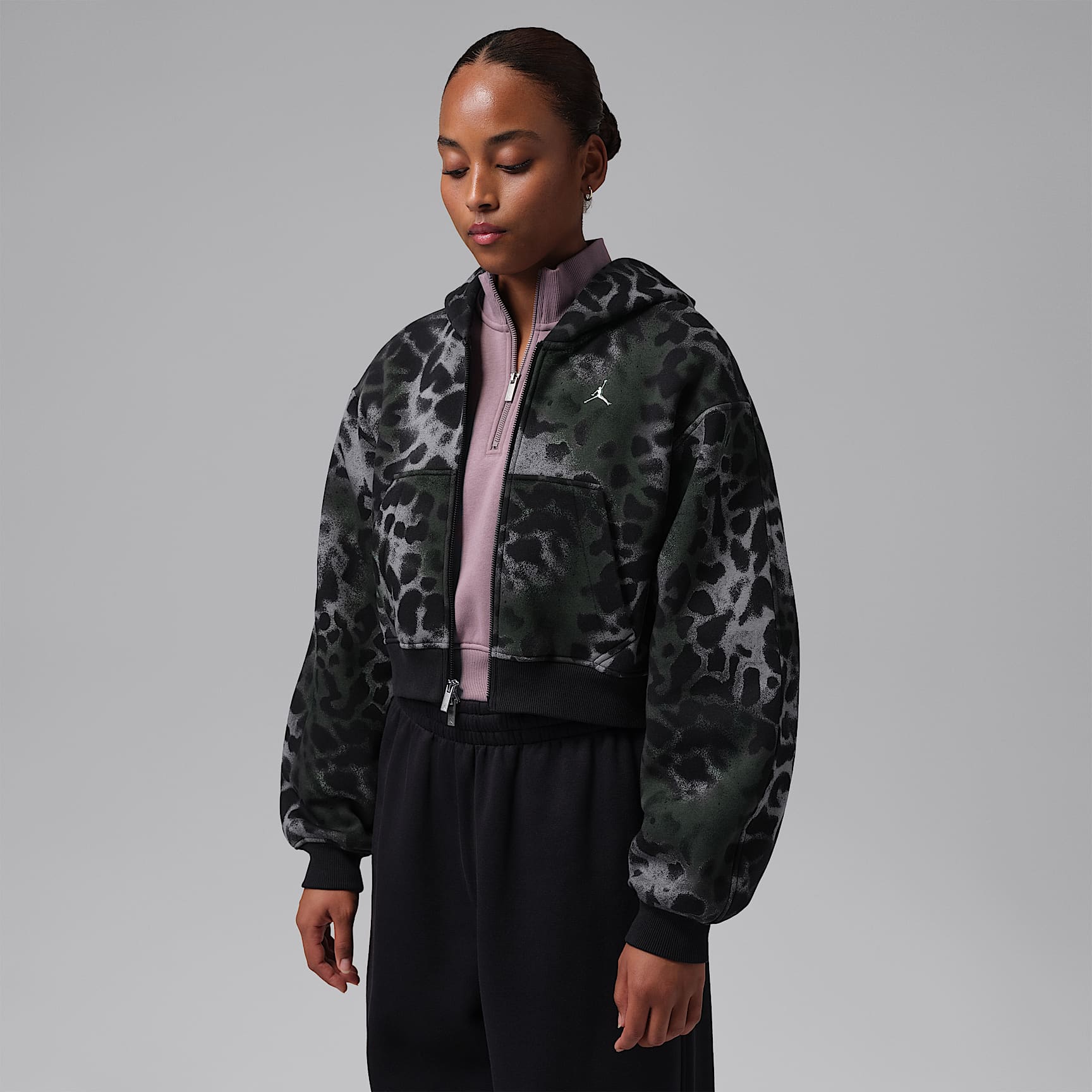 Jordan Brooklyn Fleece Women's Cropped Full-Zip Hoodie