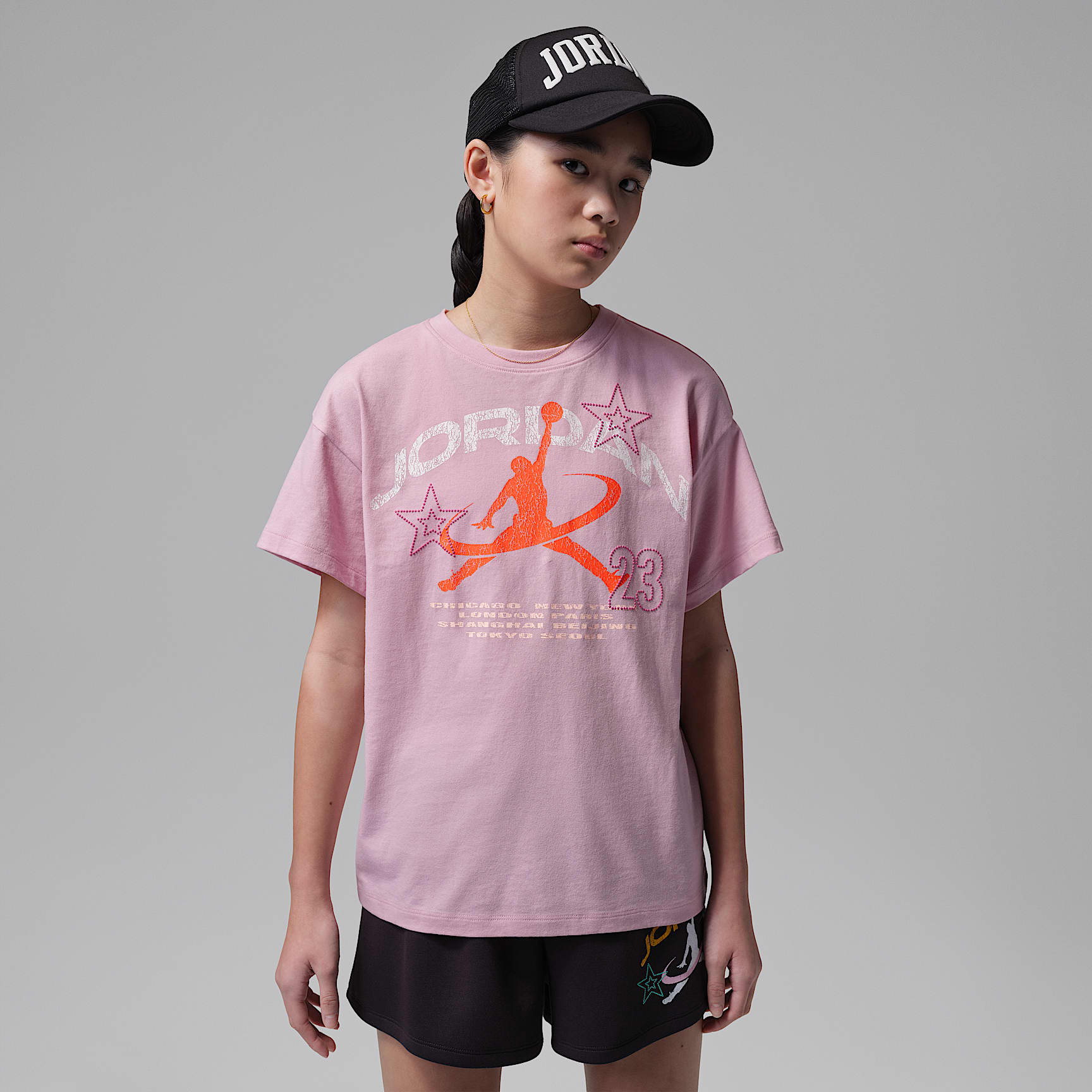 Jordan Big Kids' Geo World Tour T-Shirt