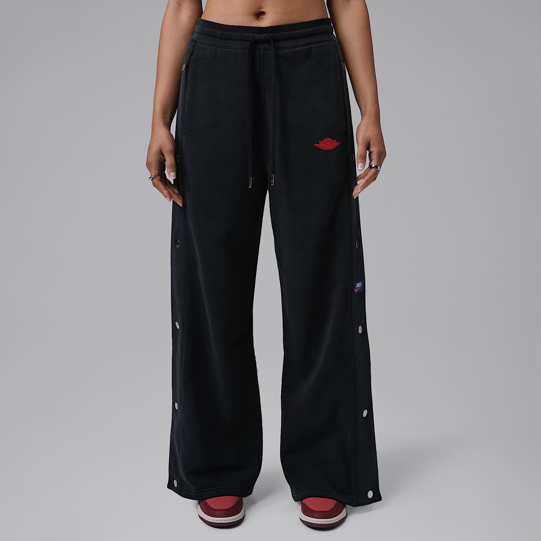 Jordan Flight Fleece Women's French Terry Press-Stud Trousers