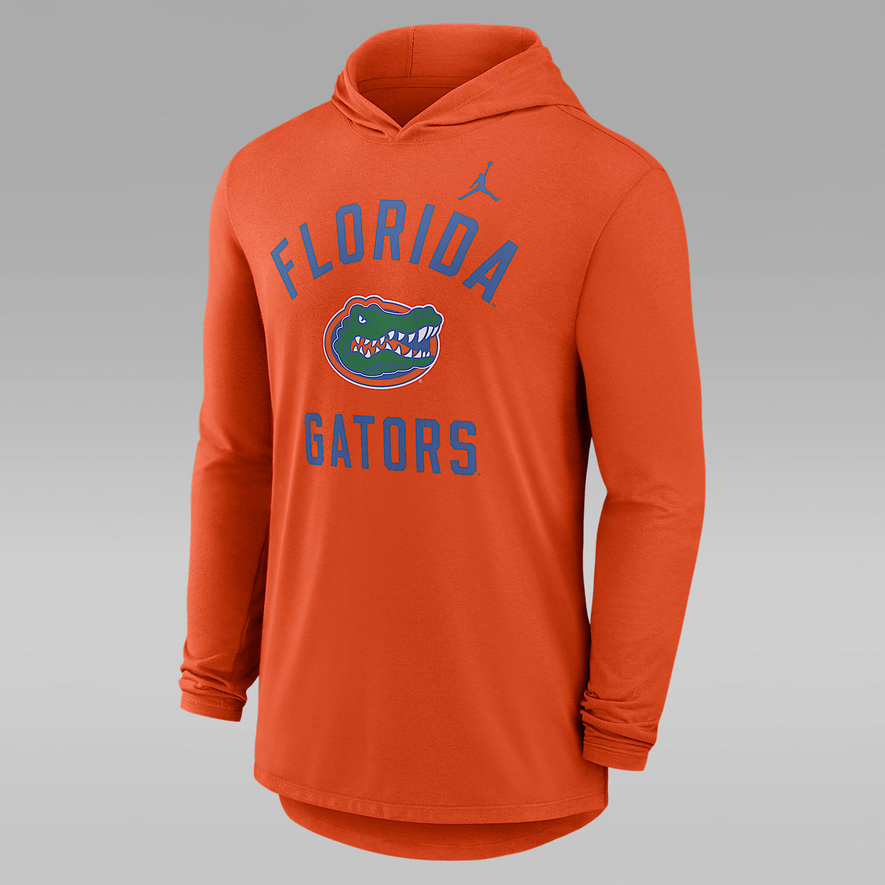 Playera de manga larga universitaria marca Jordan Dri-FIT con gorro para hombre Florida Campus Arch