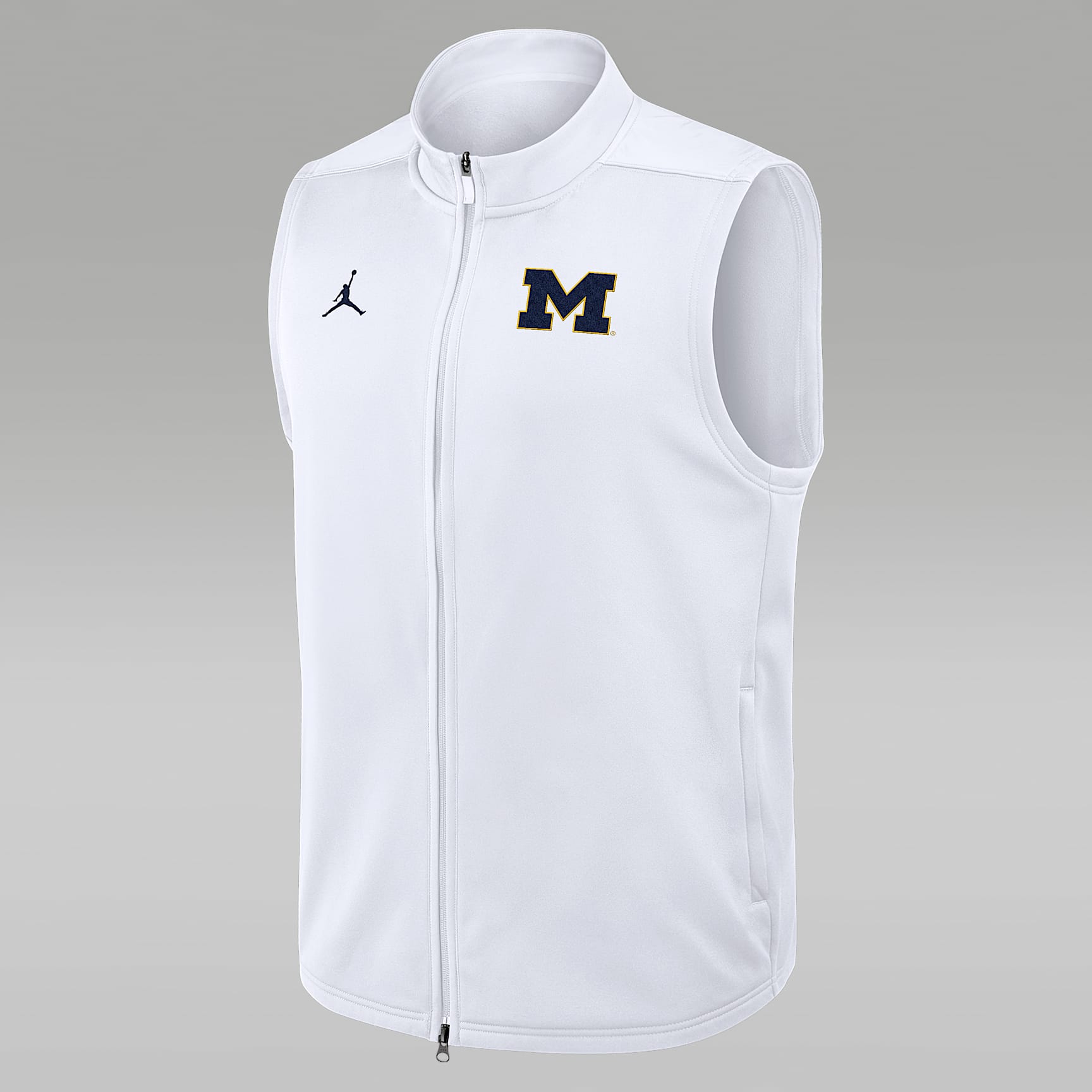 Michigan Primetime Victory Men's Jordan Brand Therma-FIT College Full-Zip Vest