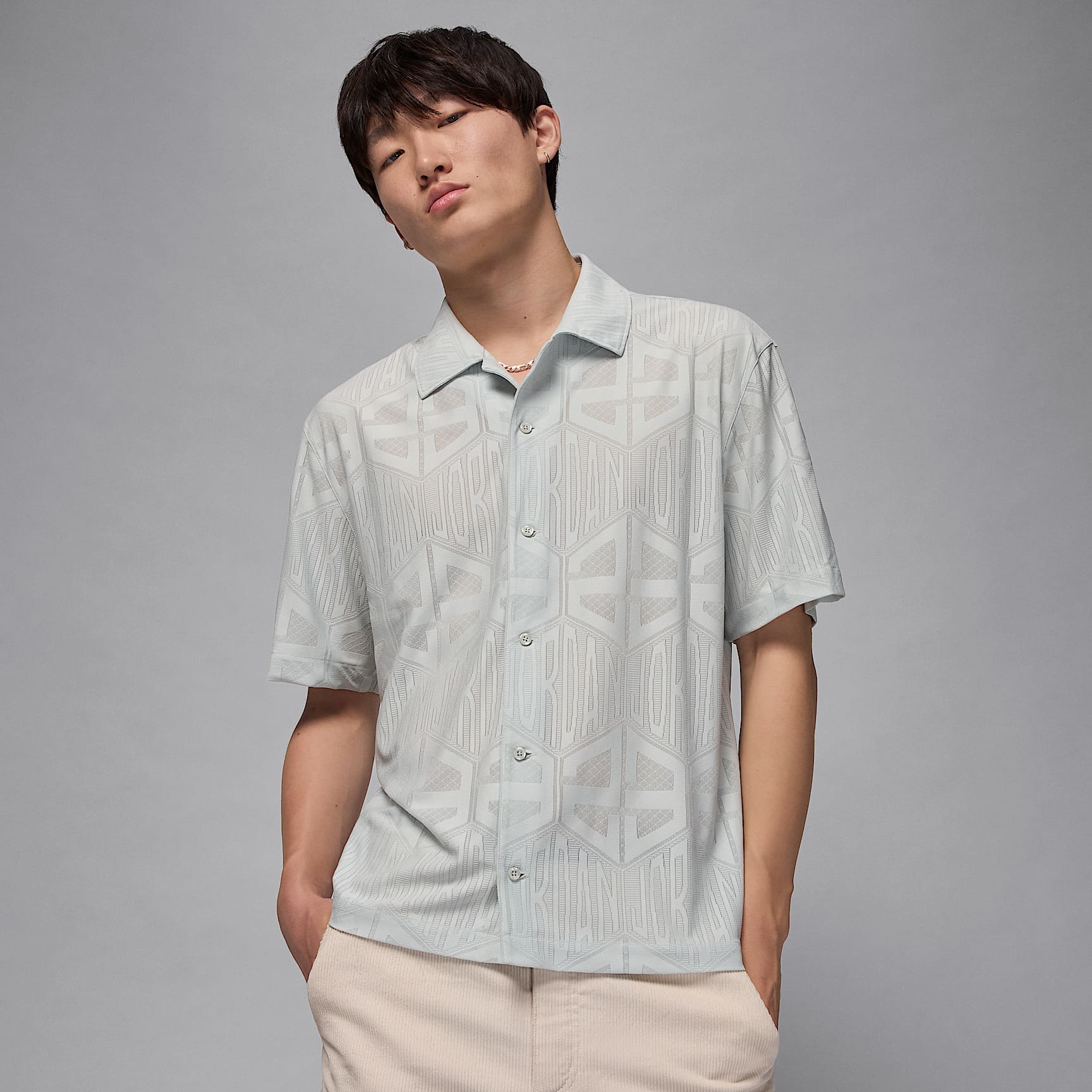 Playera de tejido Knit de manga corta para hombre Jordan Flight